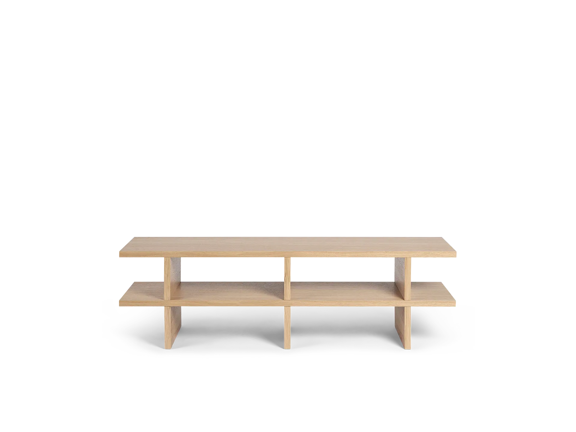 Kona Bench with Storage - Natural Oak