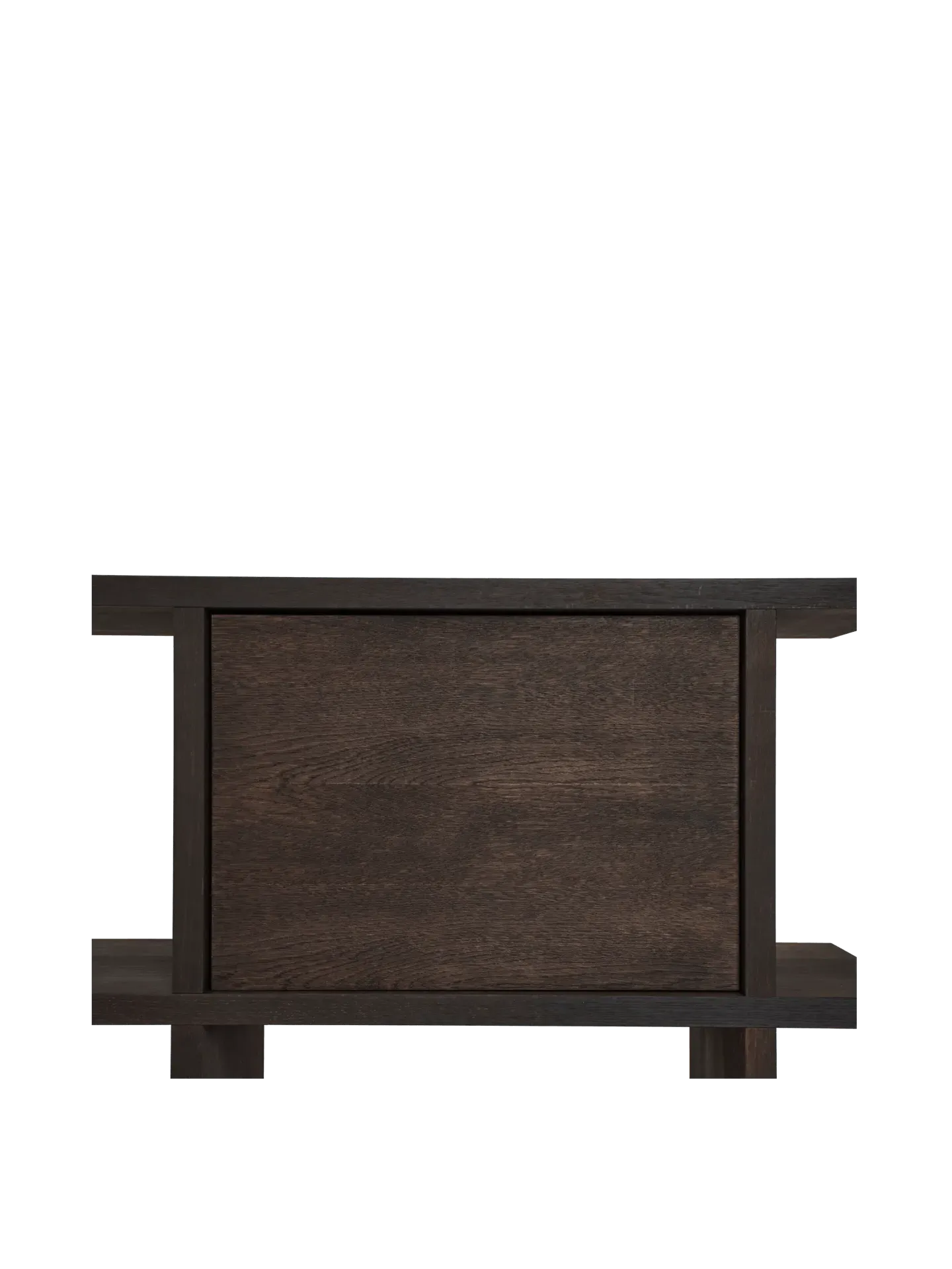 Kona Bookcase Cabinet Insert - Dark Stained Oak image