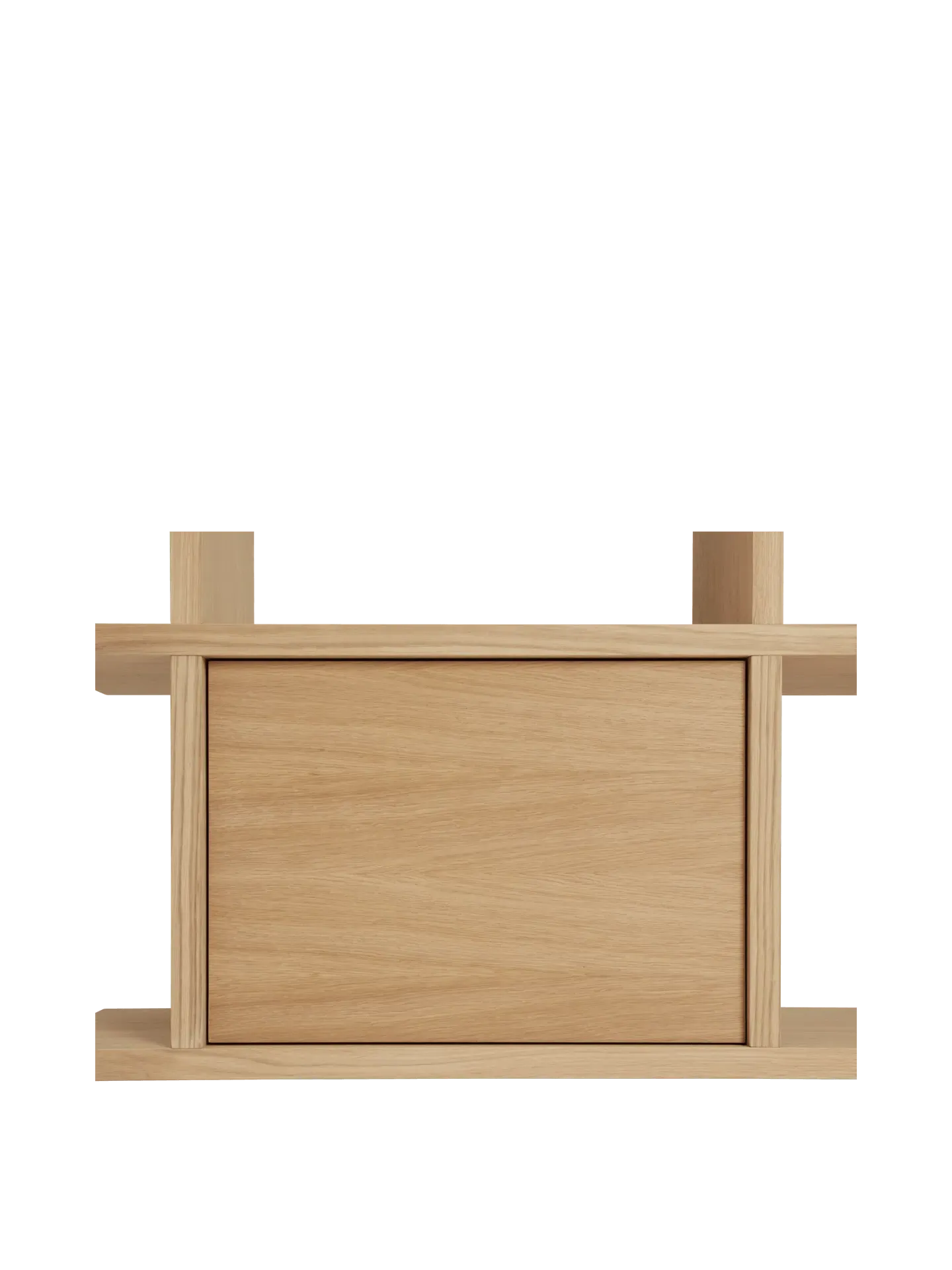 Kona Bookcase Cabinet Insert - Natural Oak Veneer