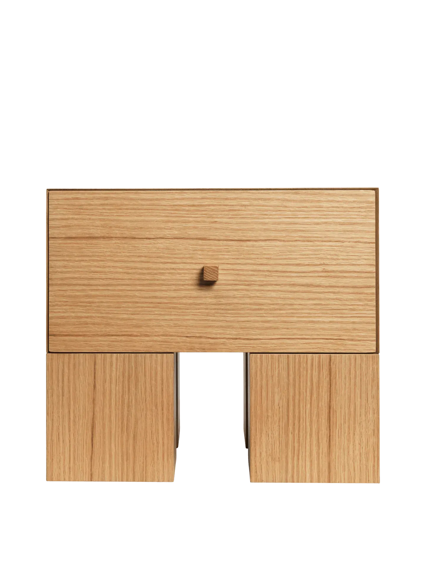 Kuben Bedside Table - Natural Oak image