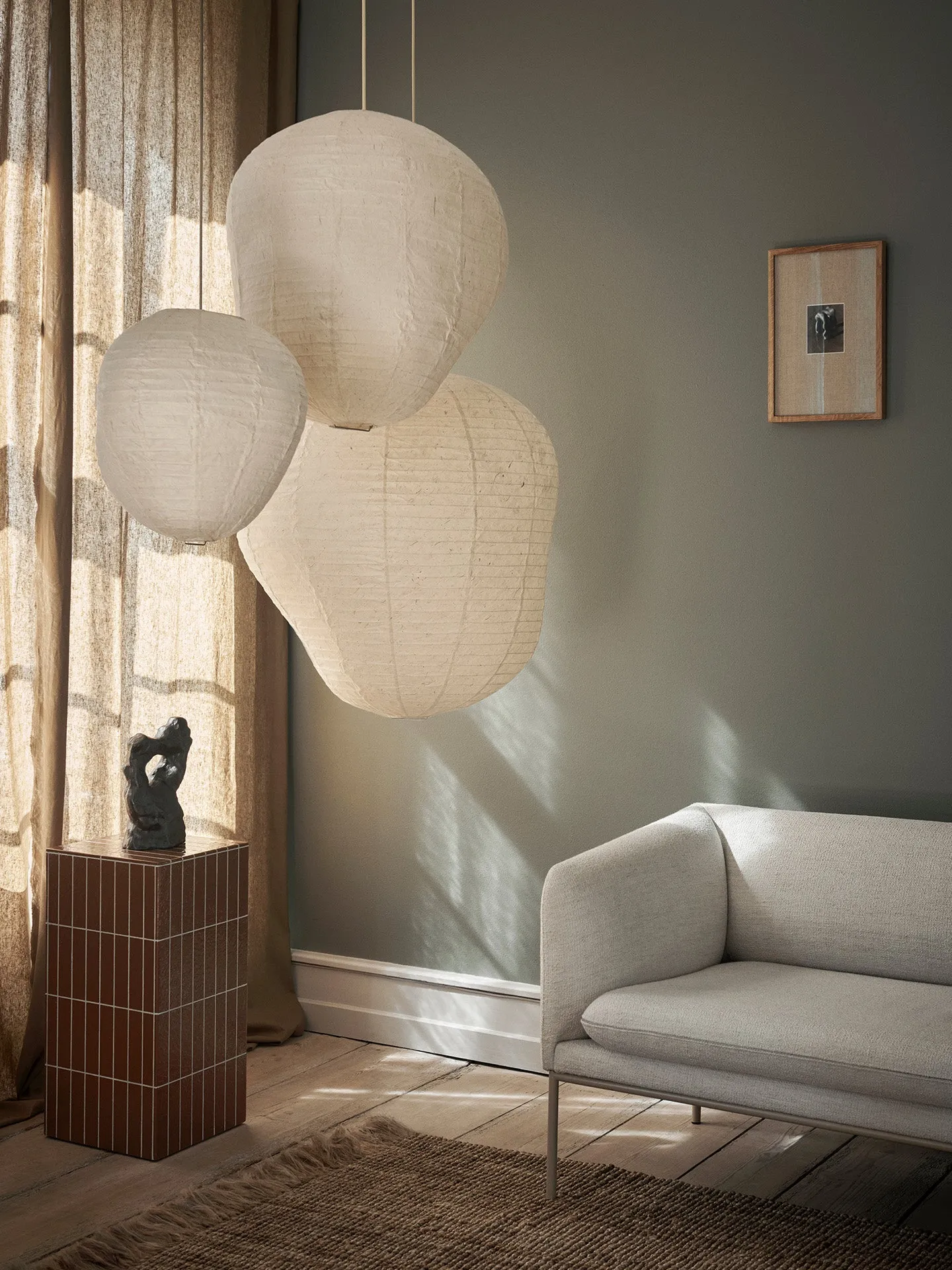 Kurbis Lampshade - Natural