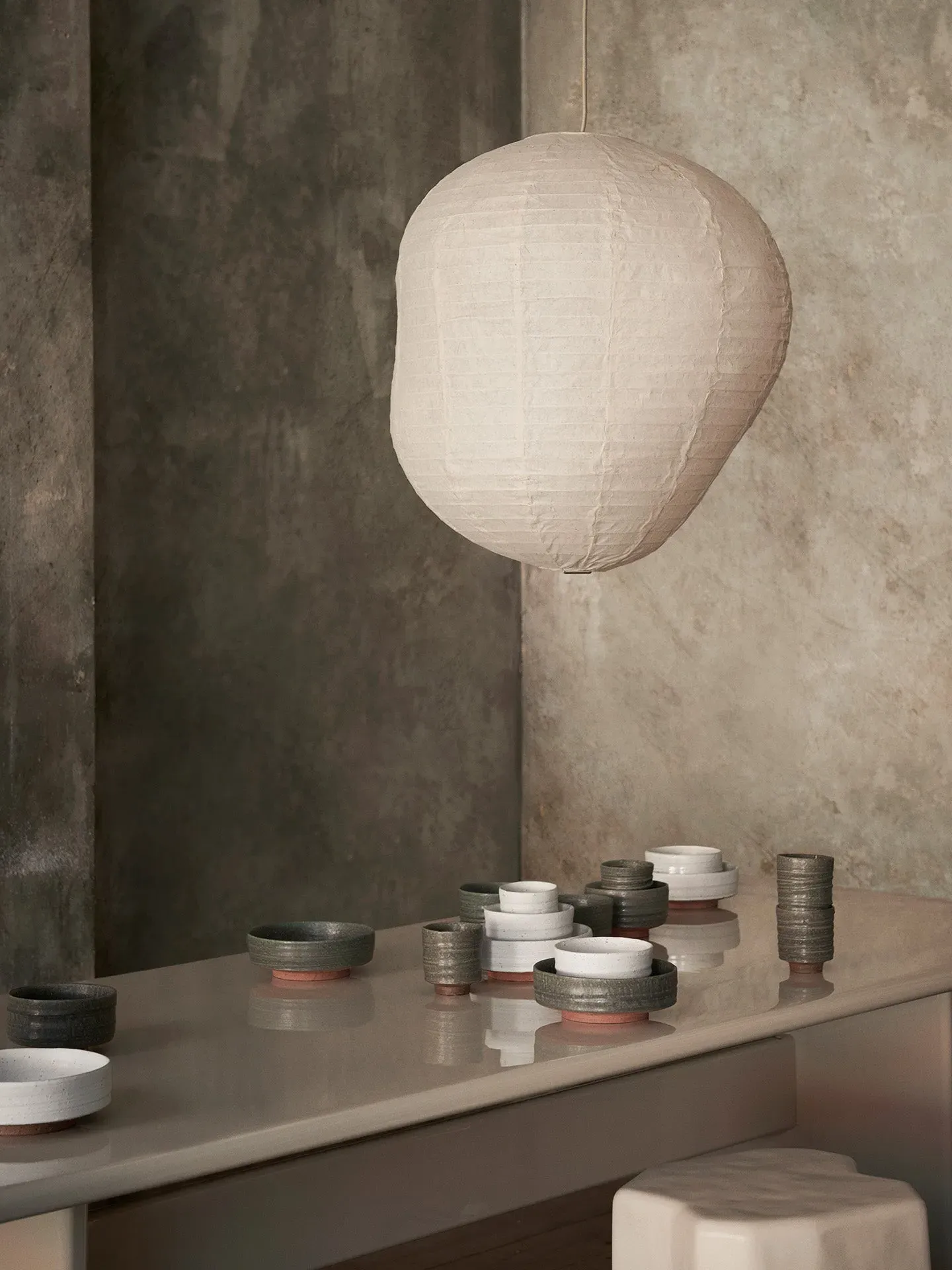 Kurbis Lampshade - Natural, Washi Paper