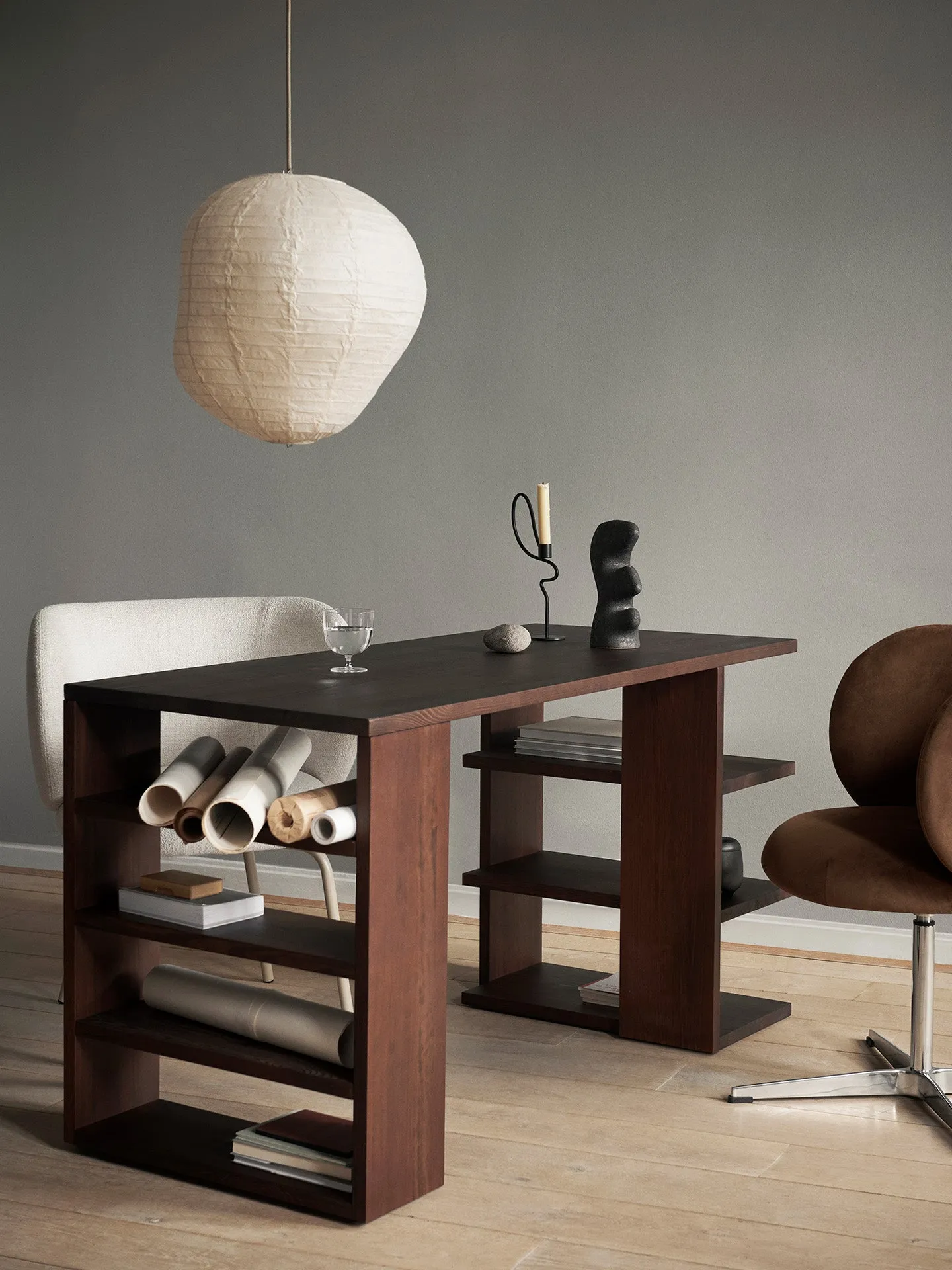 Kurbis Lampshade - Natural, Washi Paper