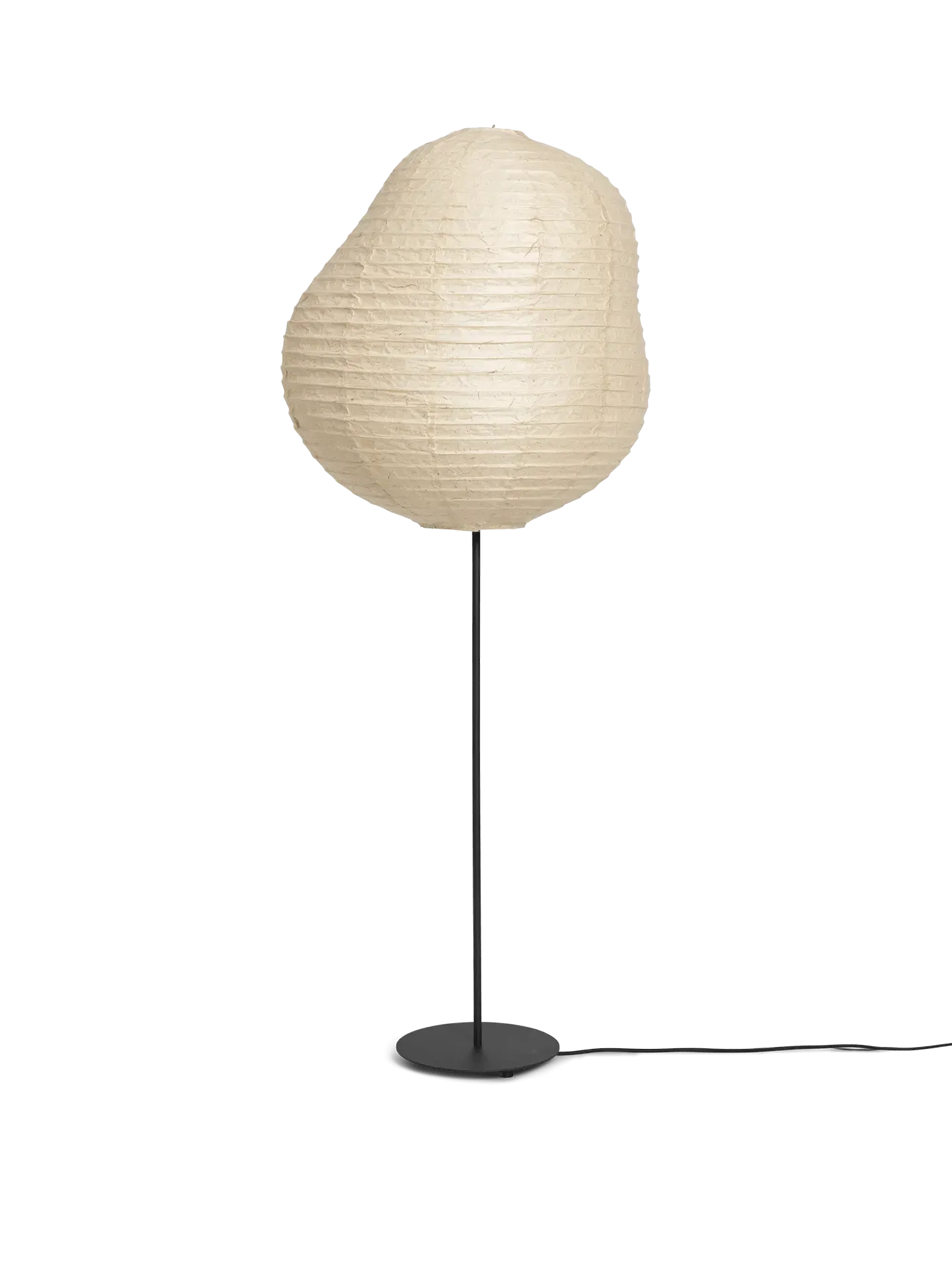 Kurbis Tall Floor Lamp - Black, Washi Paper