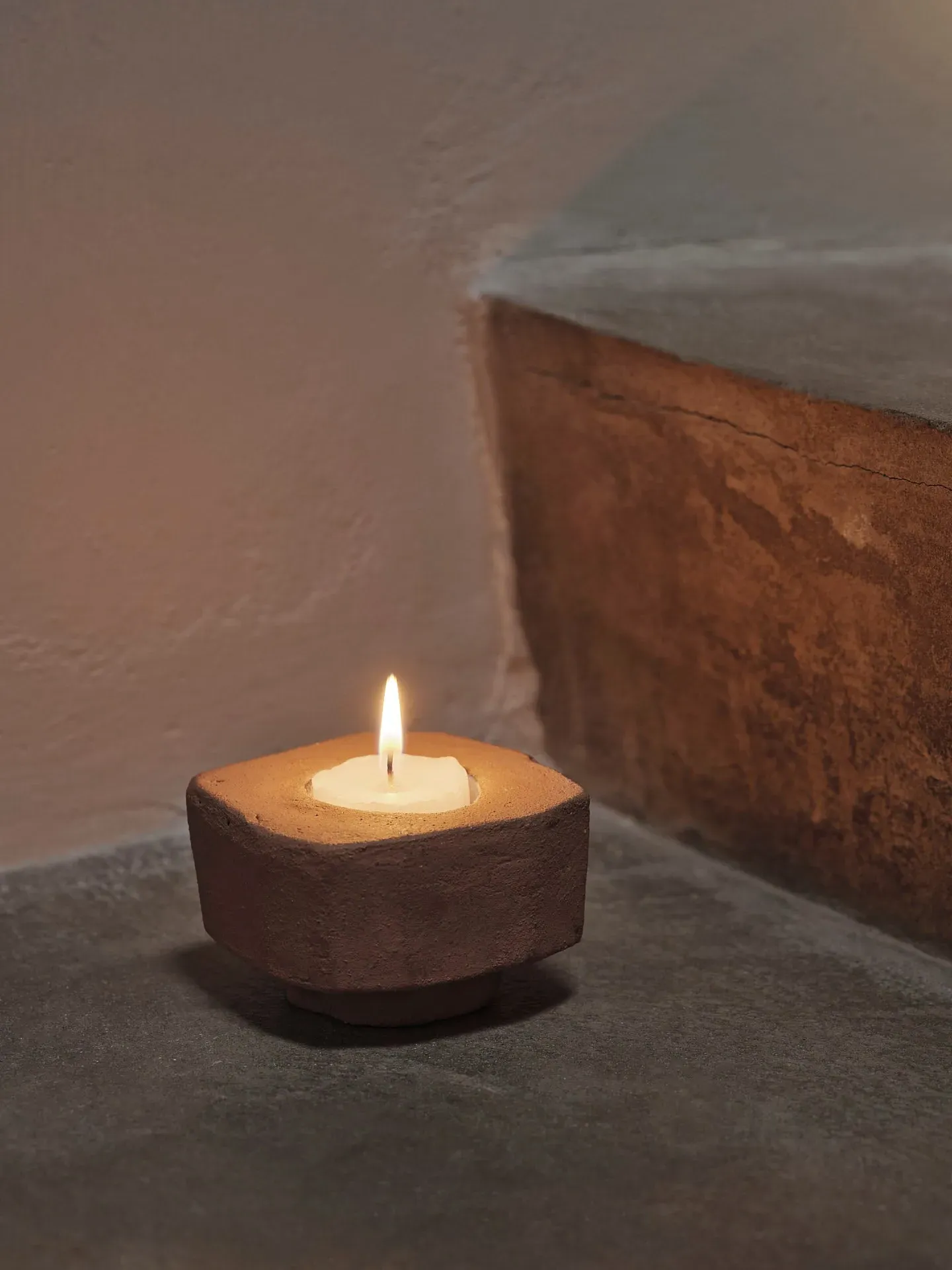 Kurinu Candle Holder - Terracotta