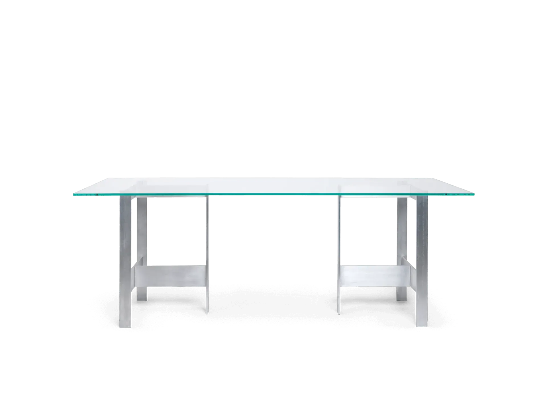 Lager Dining Table - Glass, Aluminium image