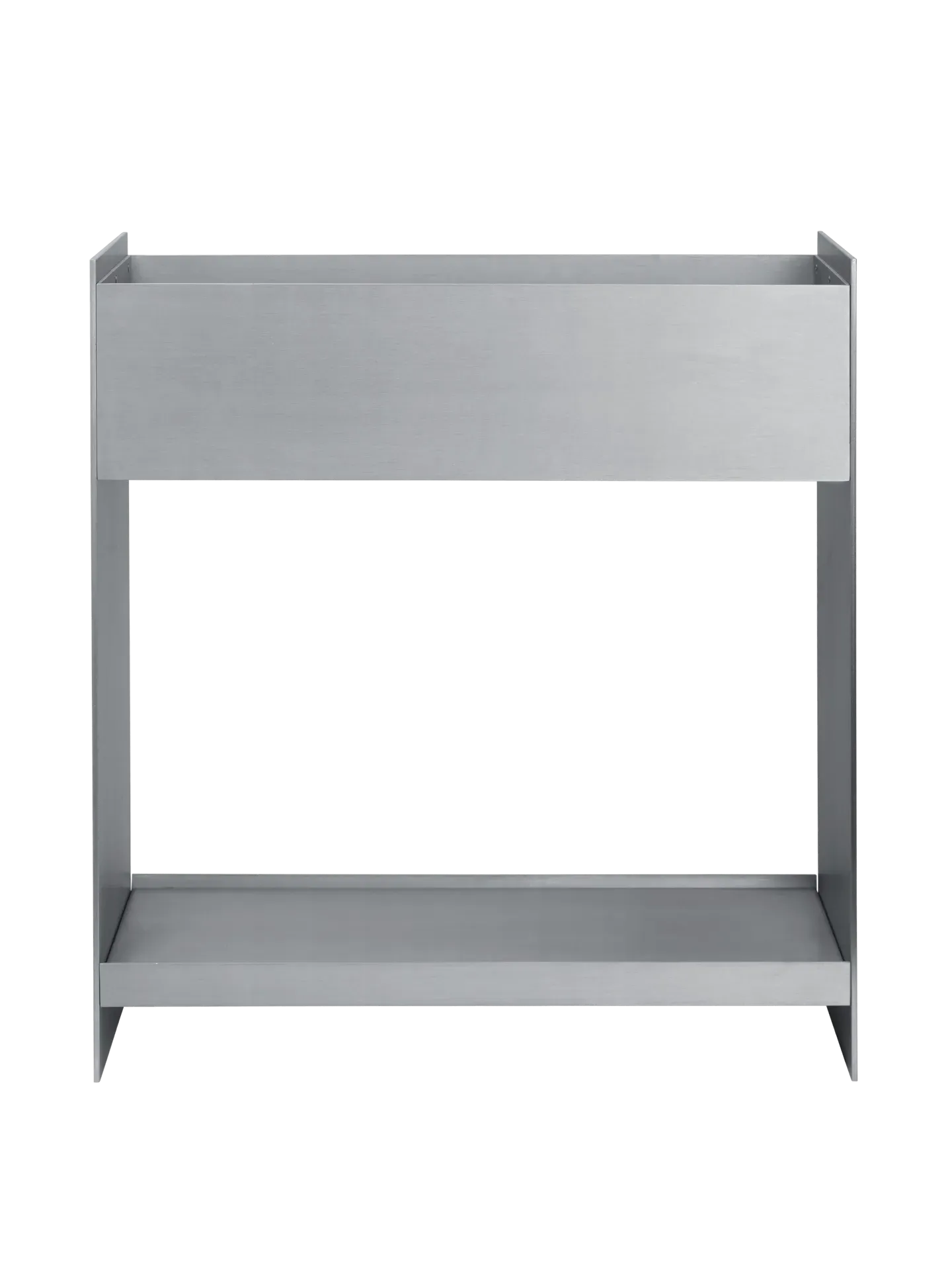 Lager Plant Box with Shelf - Aluminium image