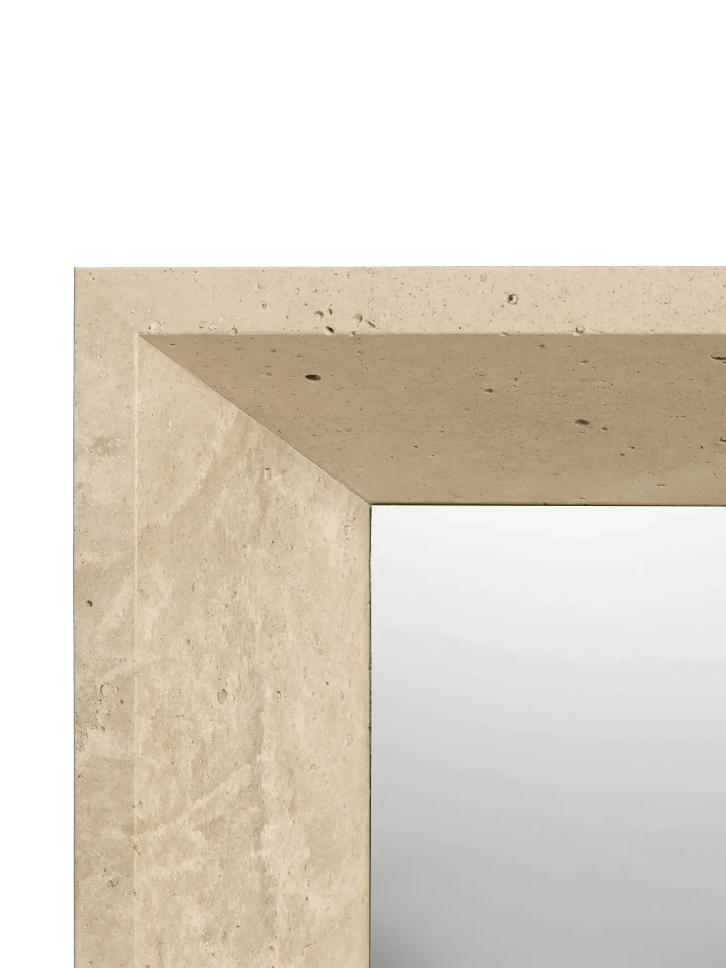 Lancet Mirror - Travertine