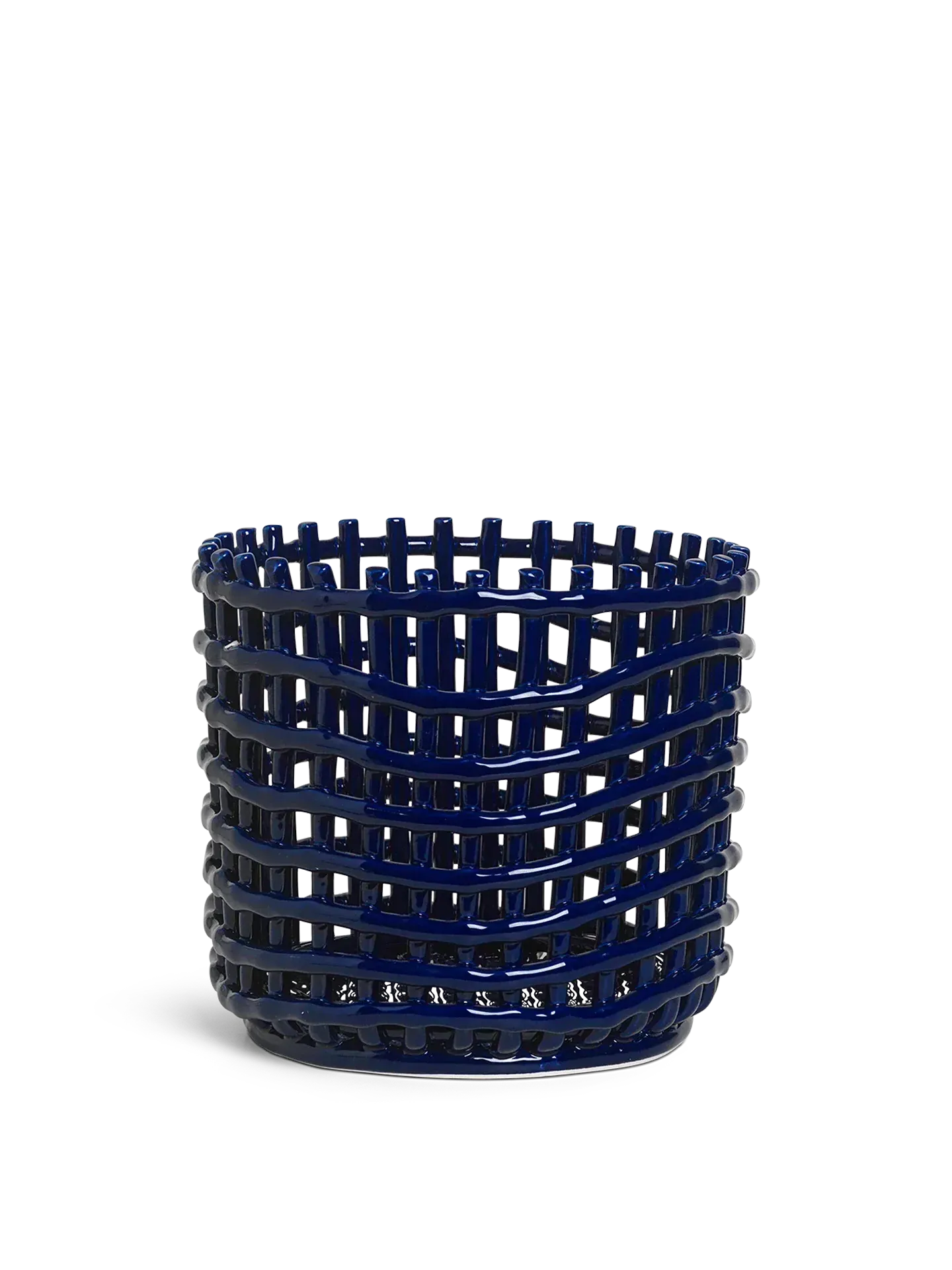 Large Ceramic Basket - Blue