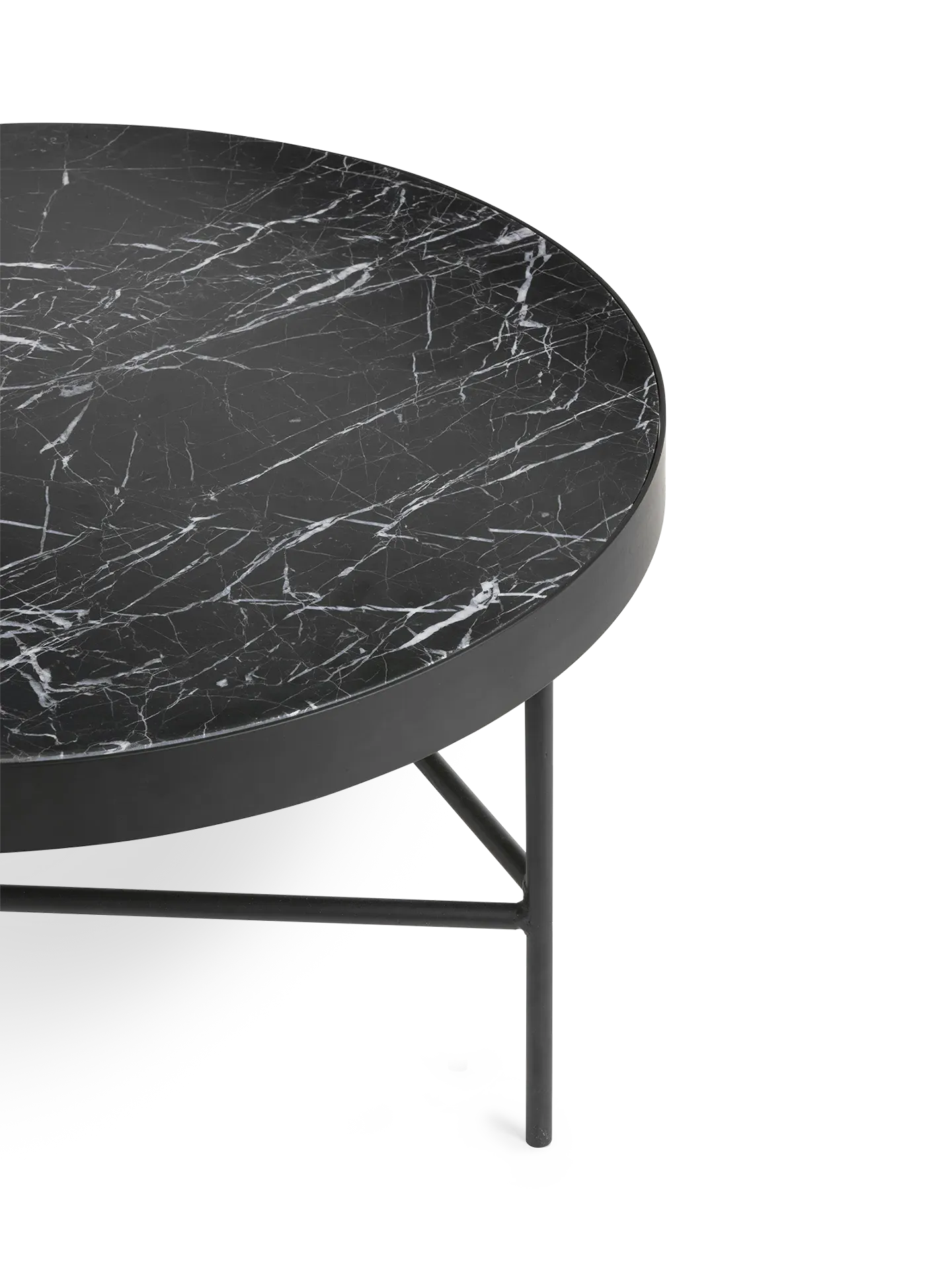 Large Marble Table - Black Marquina