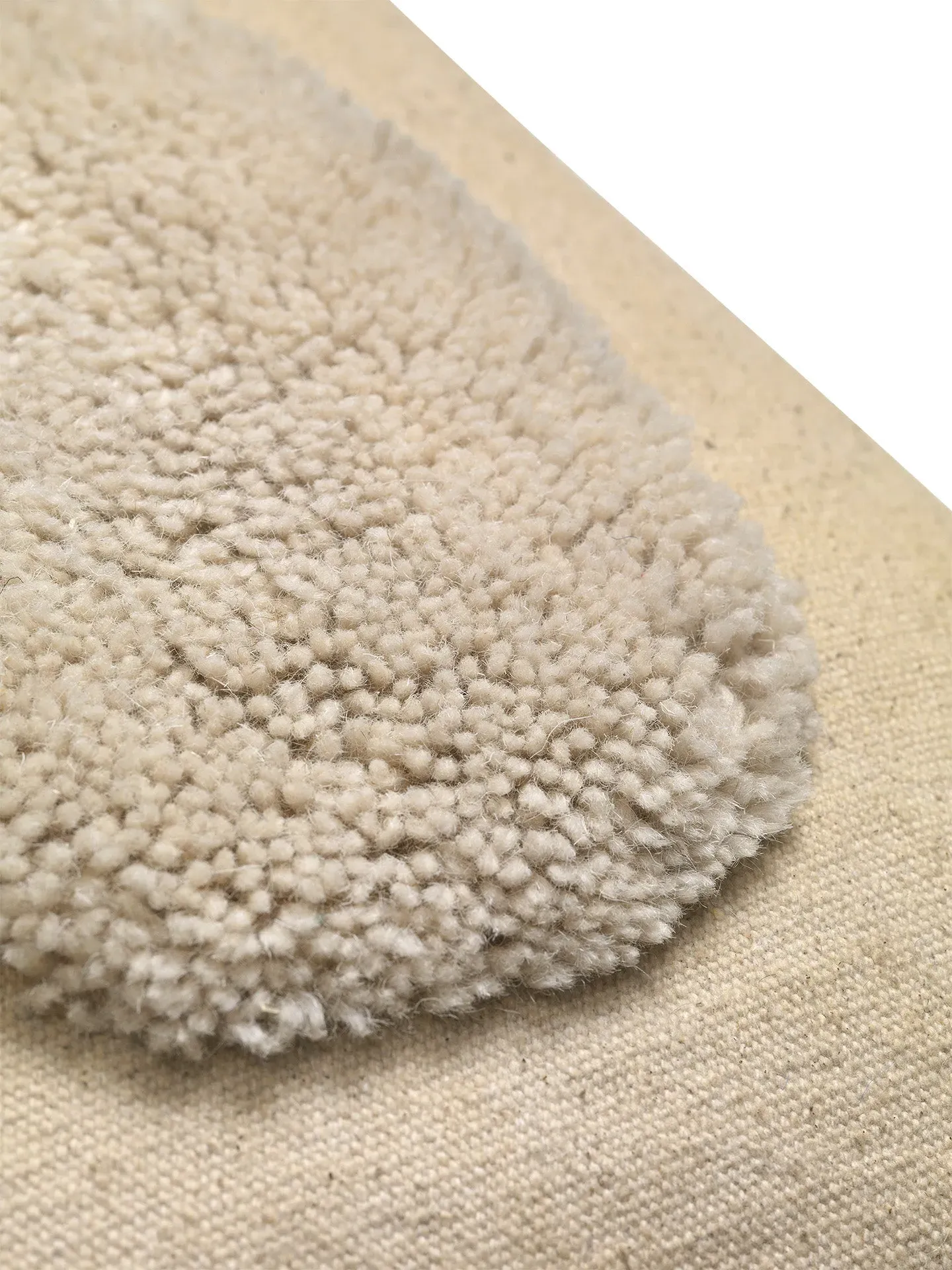 Lay Cushion - Sand, Off-White