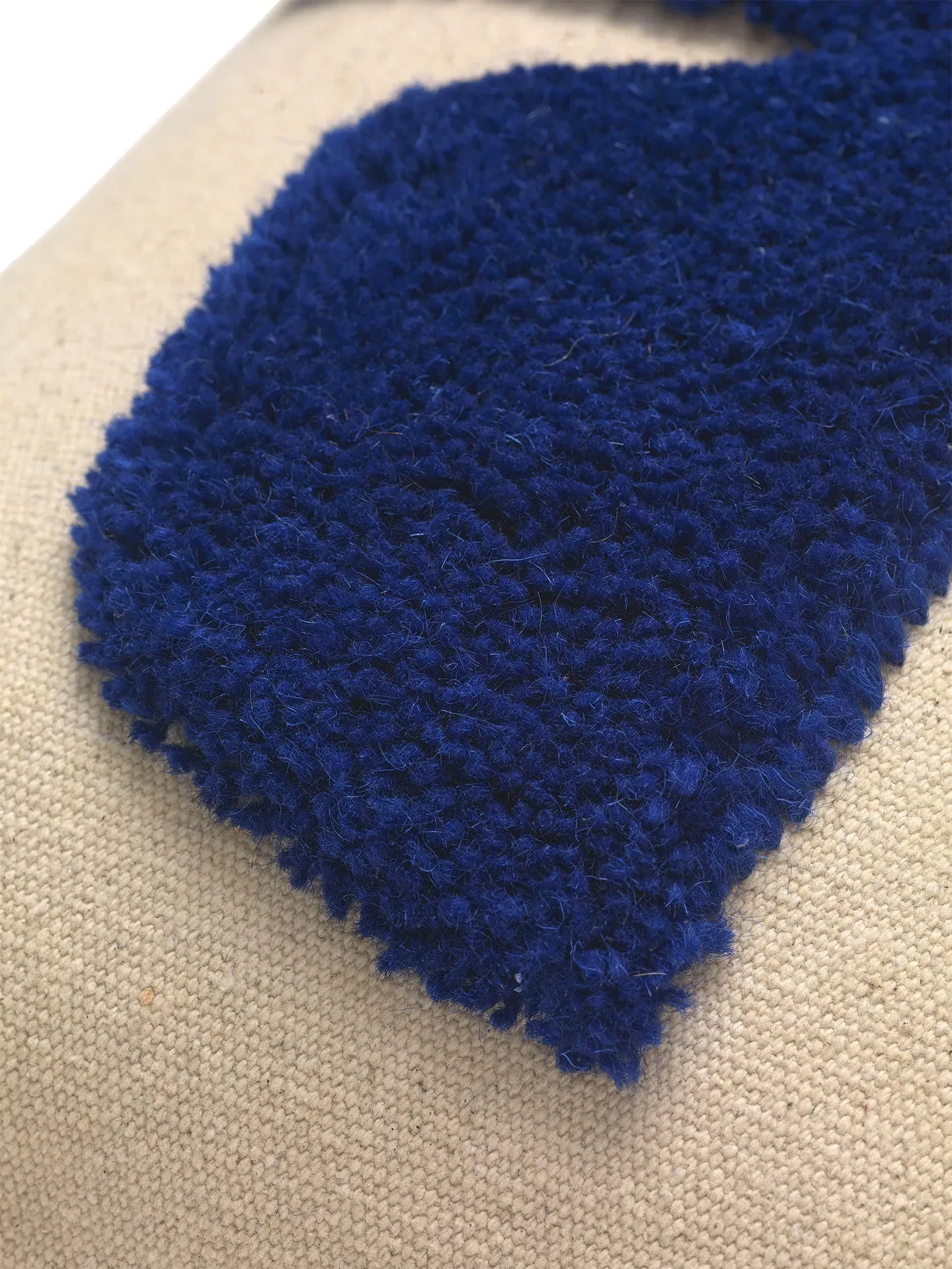 Lay Rectangular Cushion - Sand/Bright Blue, Cotton