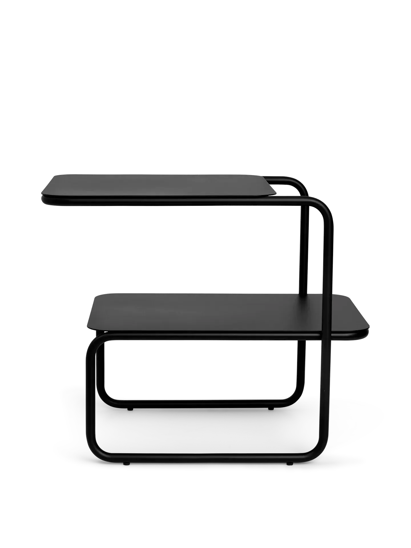 Level Side Table with Storage - Black, Steel image