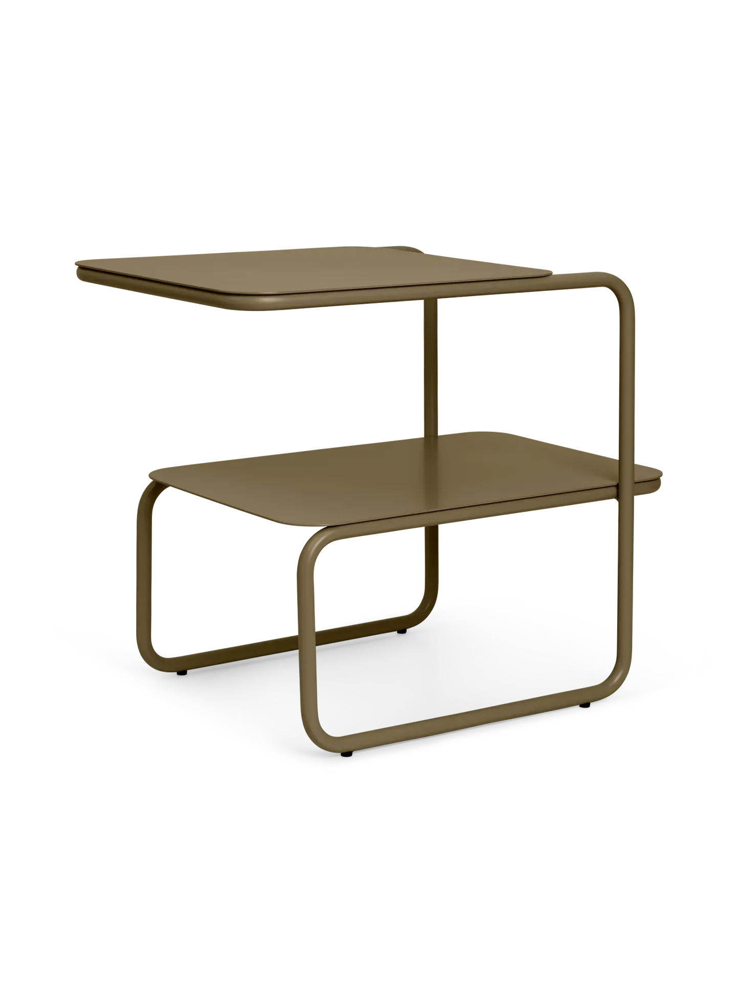 Level Side Table with Storage - Olive, Steel