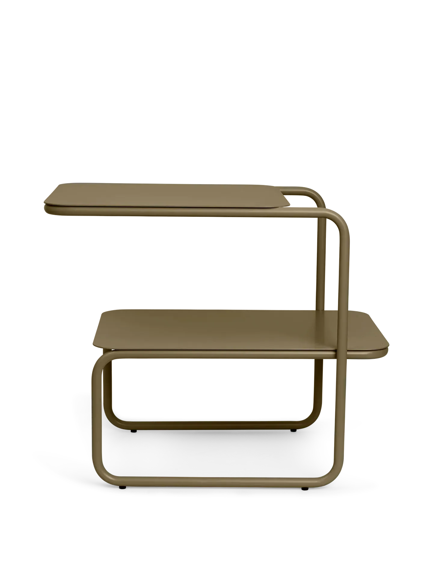 Level Side Table with Storage - Olive, Steel