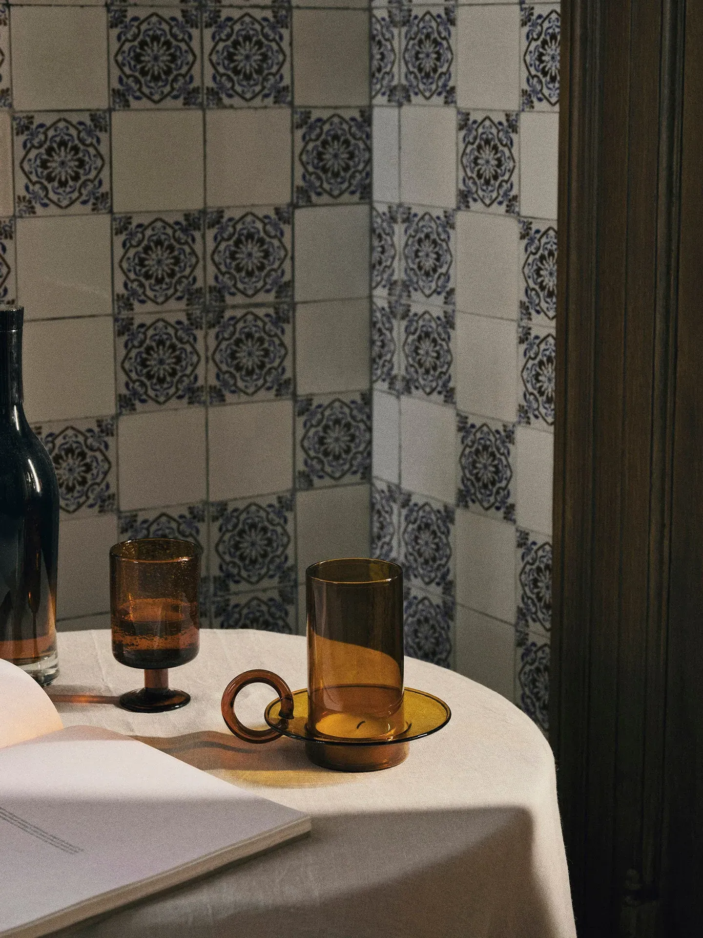 Luce Candle Holder - Amber