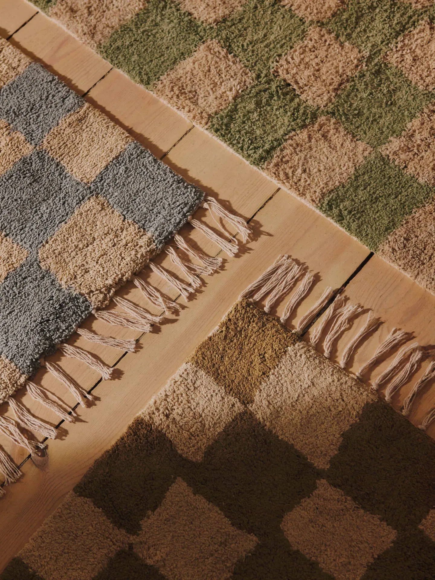 Mara Washable Rug - Elm Green/Warm Sand, Organic Cotton