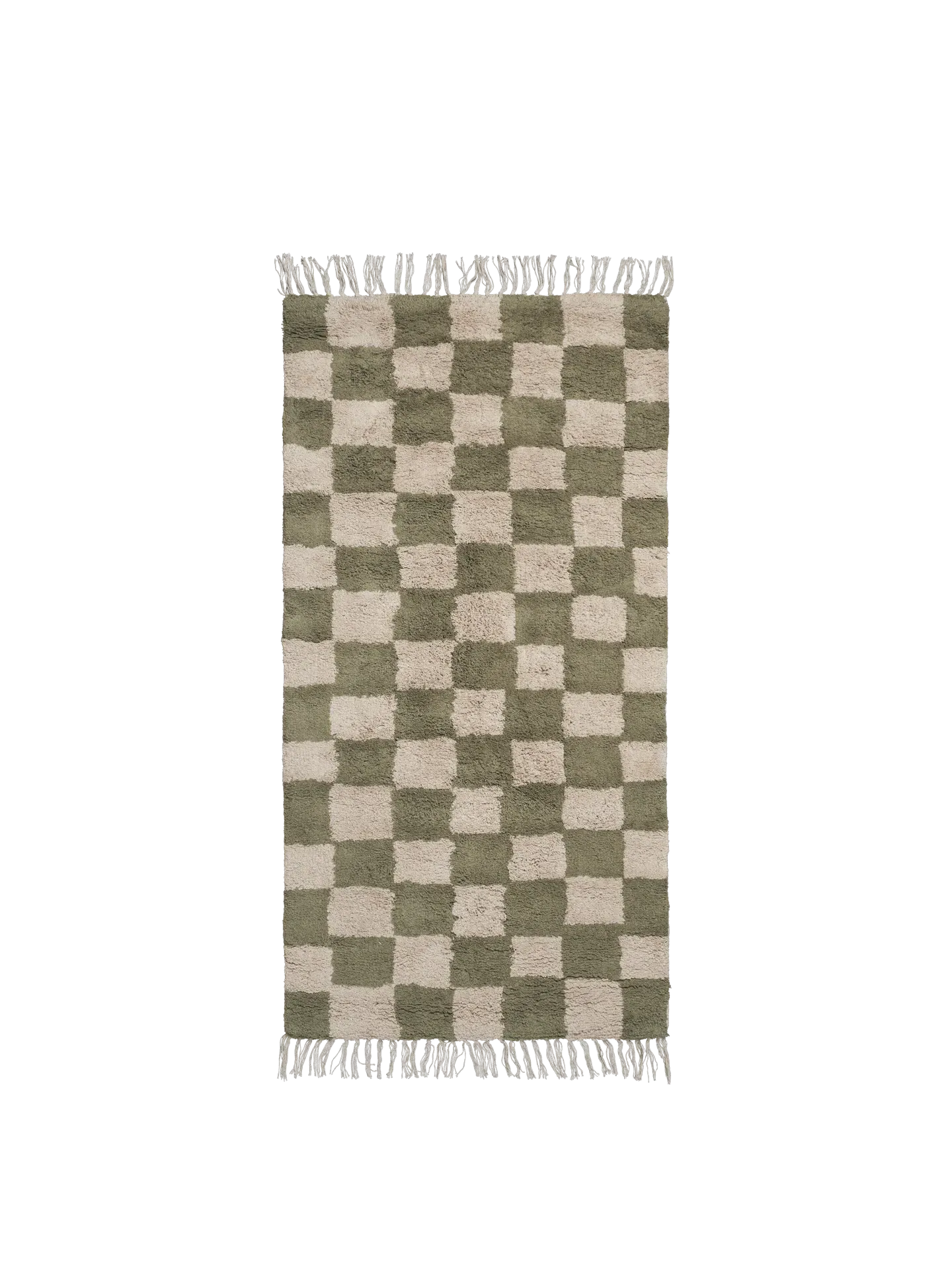 Mara Washable Rug - Elm Green/Warm Sand, Organic Cotton