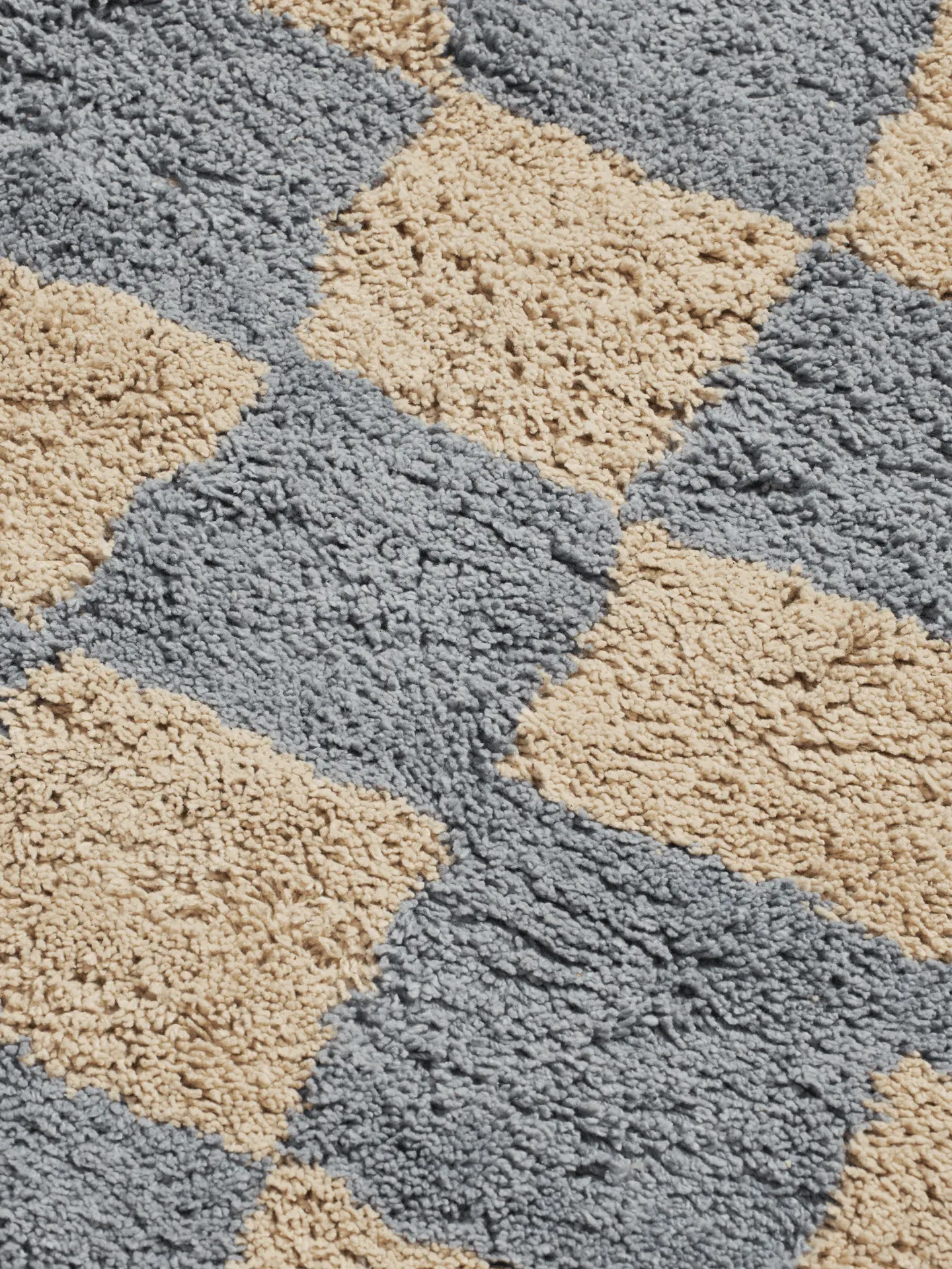 Mara Washable Rug - Mist Blue/Warm Sand, Organic Cotton