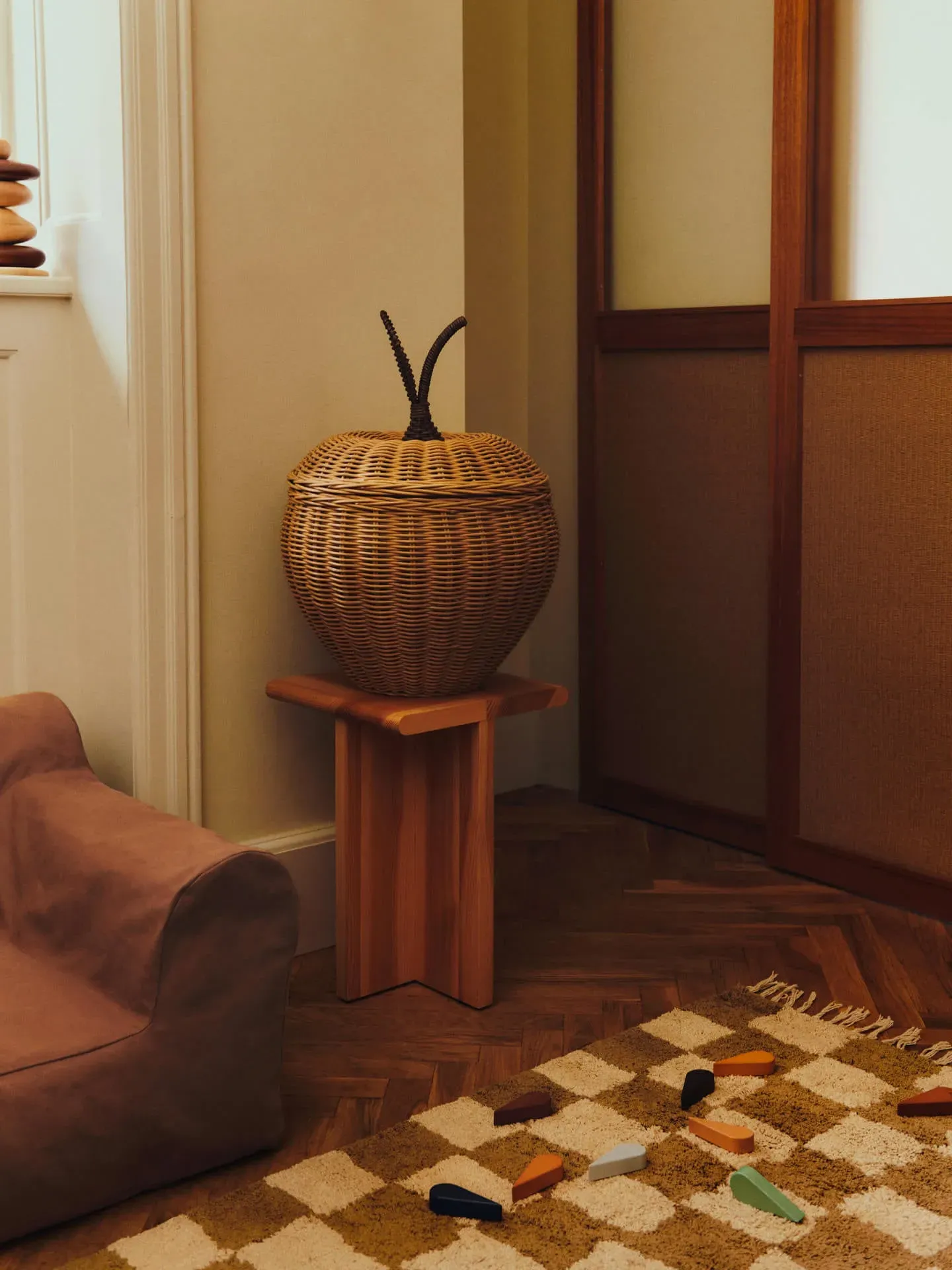 Mara Washable Rug - Tan/Warm Sand, Organic Cotton