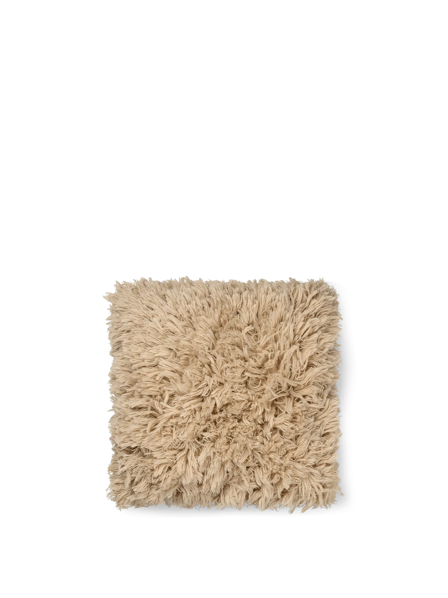 Meadow High Pile Cushion Cover - Light Sand, New Zealand Wool image