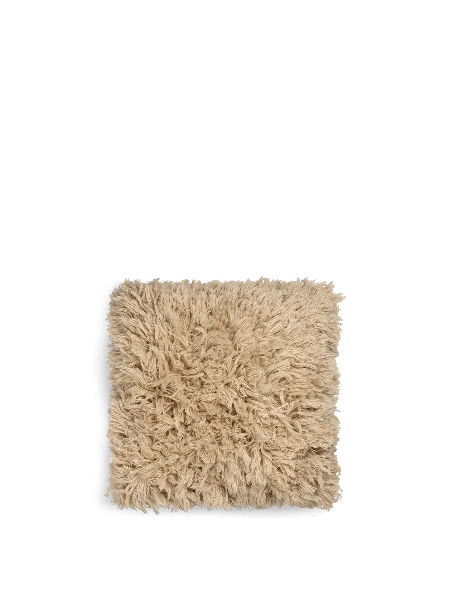 Meadow High Pile Cushion - Light Sand, New Zealand Wool