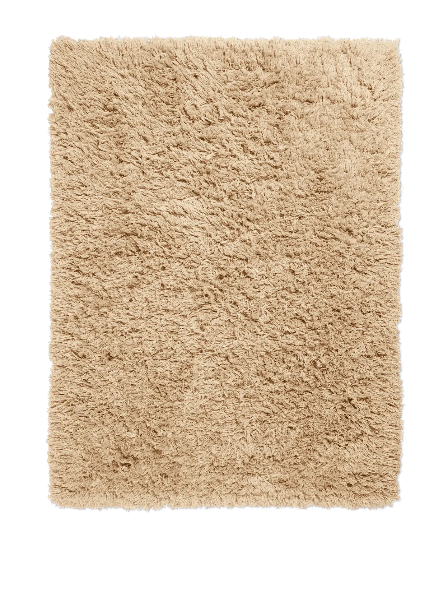 Meadow High Pile Rug - Light Sand, New Zealand Wool