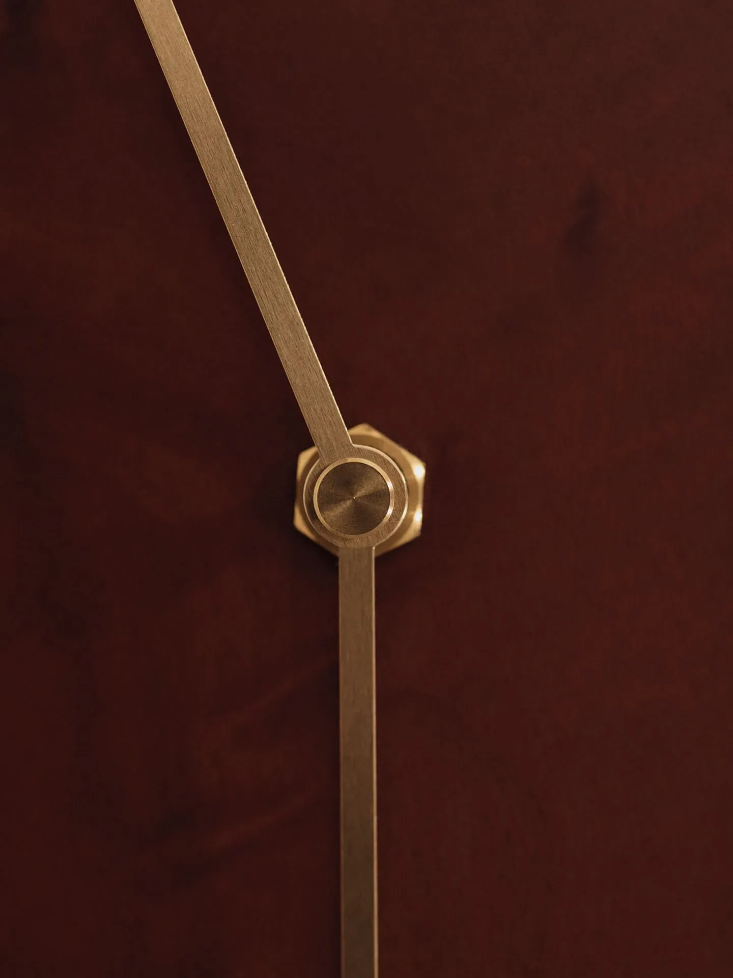 Melt Wall Clock - Dark Stained Burl