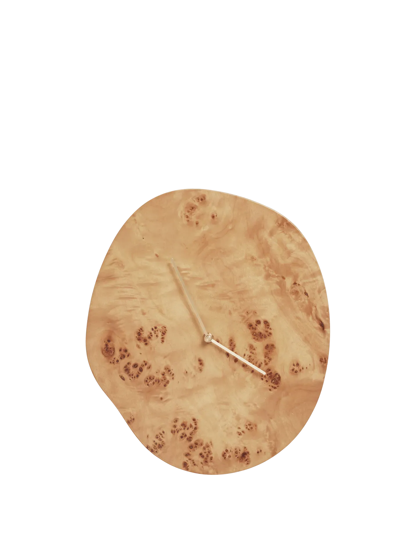 Melt Wall Clock - Natural Burl