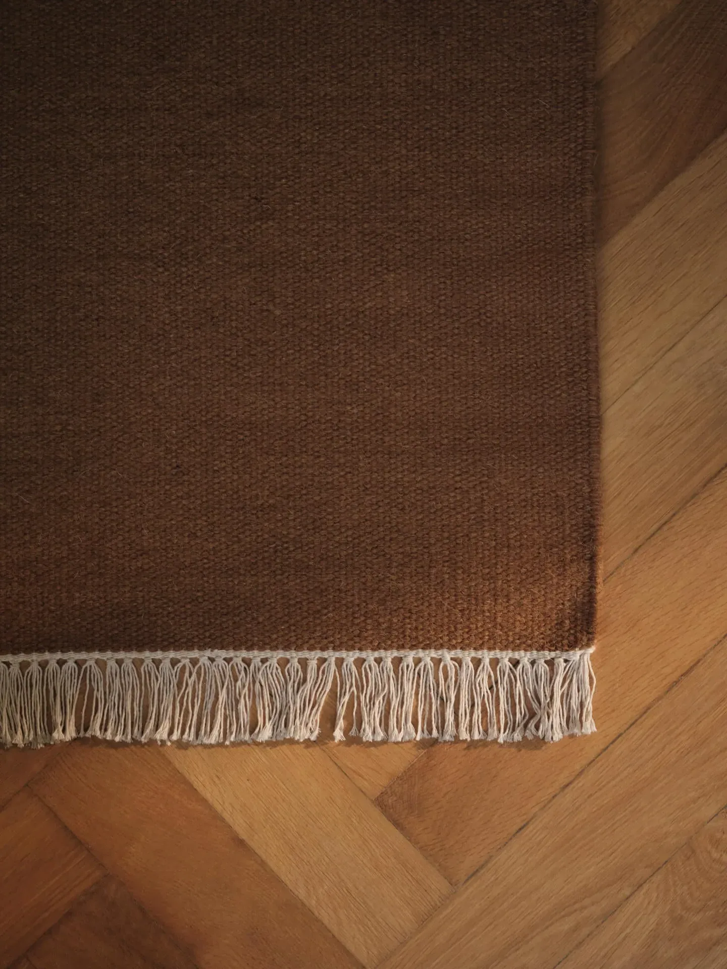 Merge Large Kelim Rug - Burnt Hues, Wool