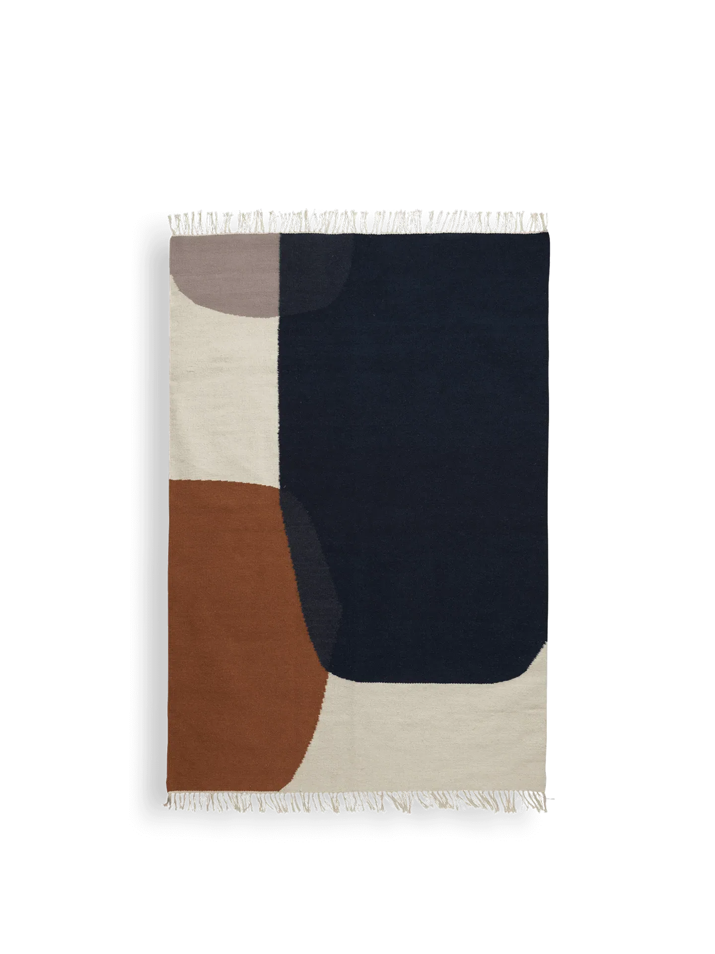 Merge Medium Kelim Rug - Burnt Hues, Wool