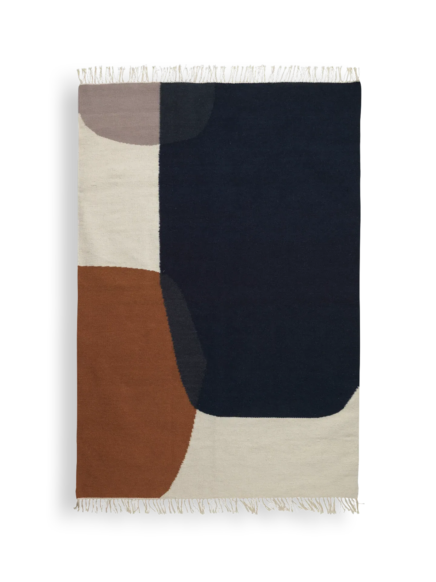 Merge Medium Kelim Rug - Burnt Hues, Wool