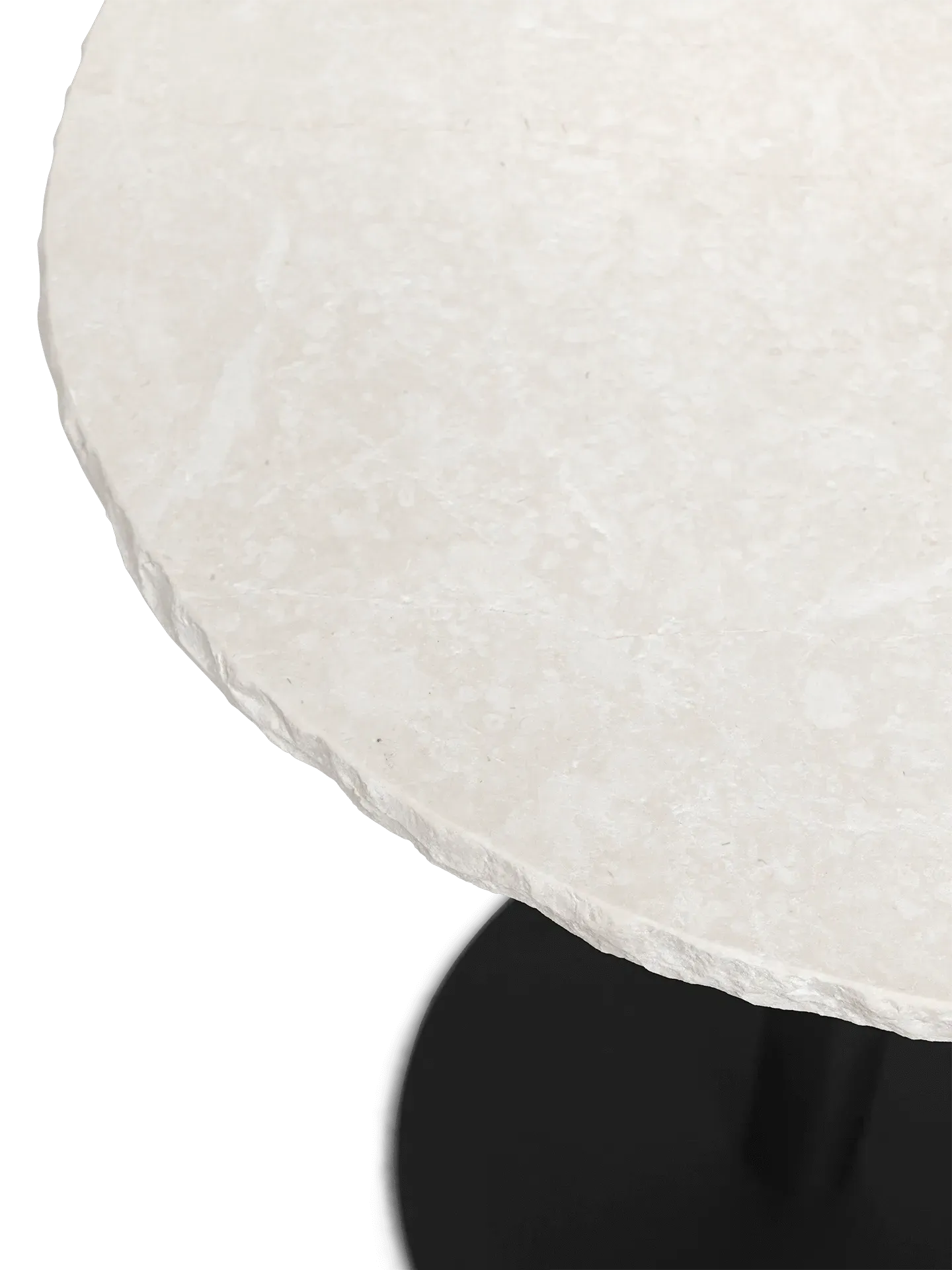 Mineral Café Table - Black, Bianco Curia Marble