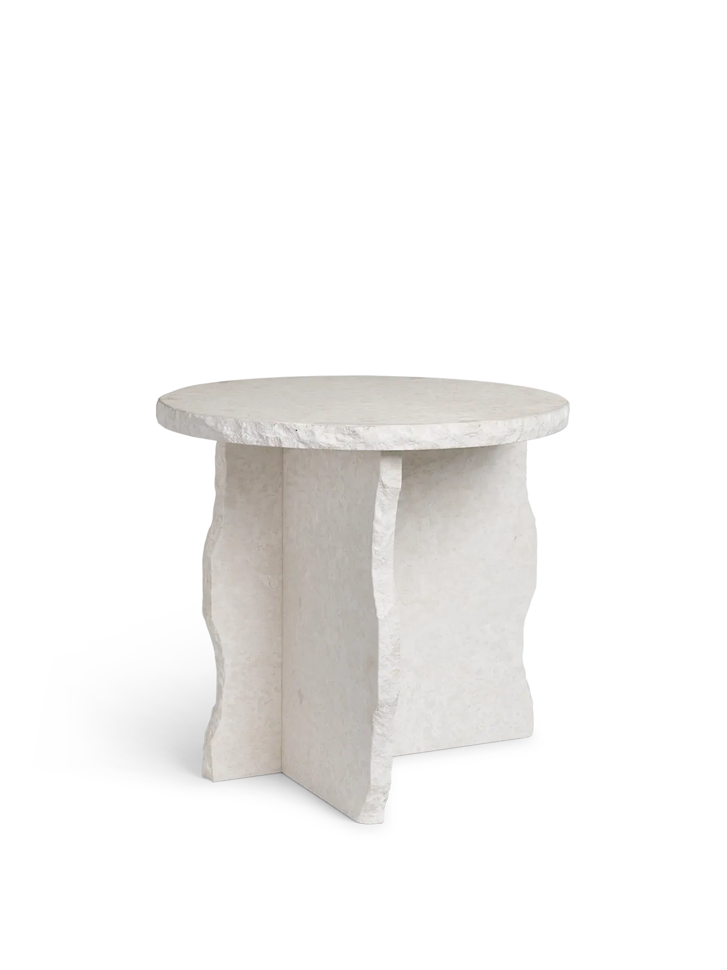 Mineral Sculptural Table - Bianco Curia, Marble