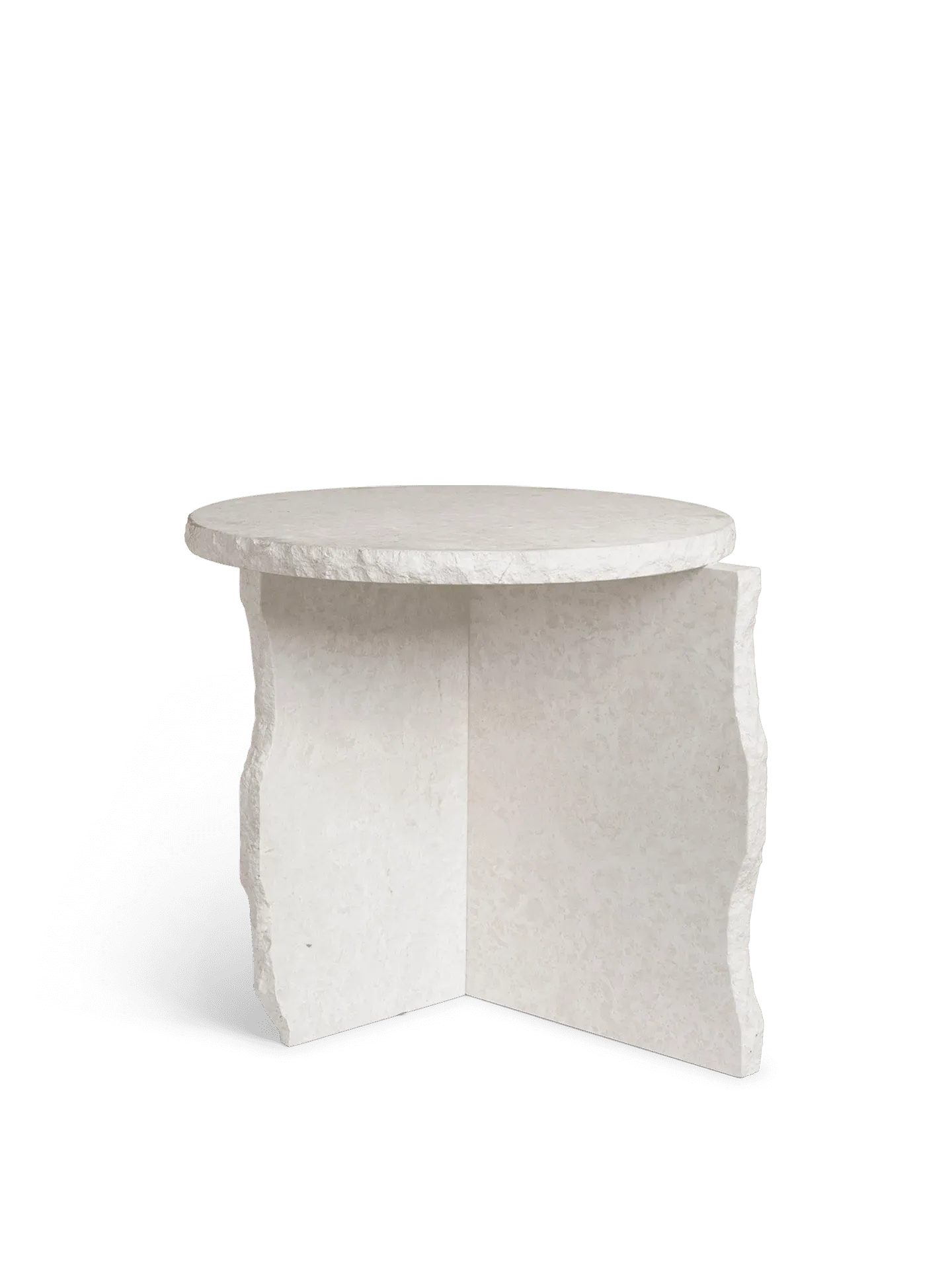 Mineral Sculptural Table - Bianco Curia, Marble image