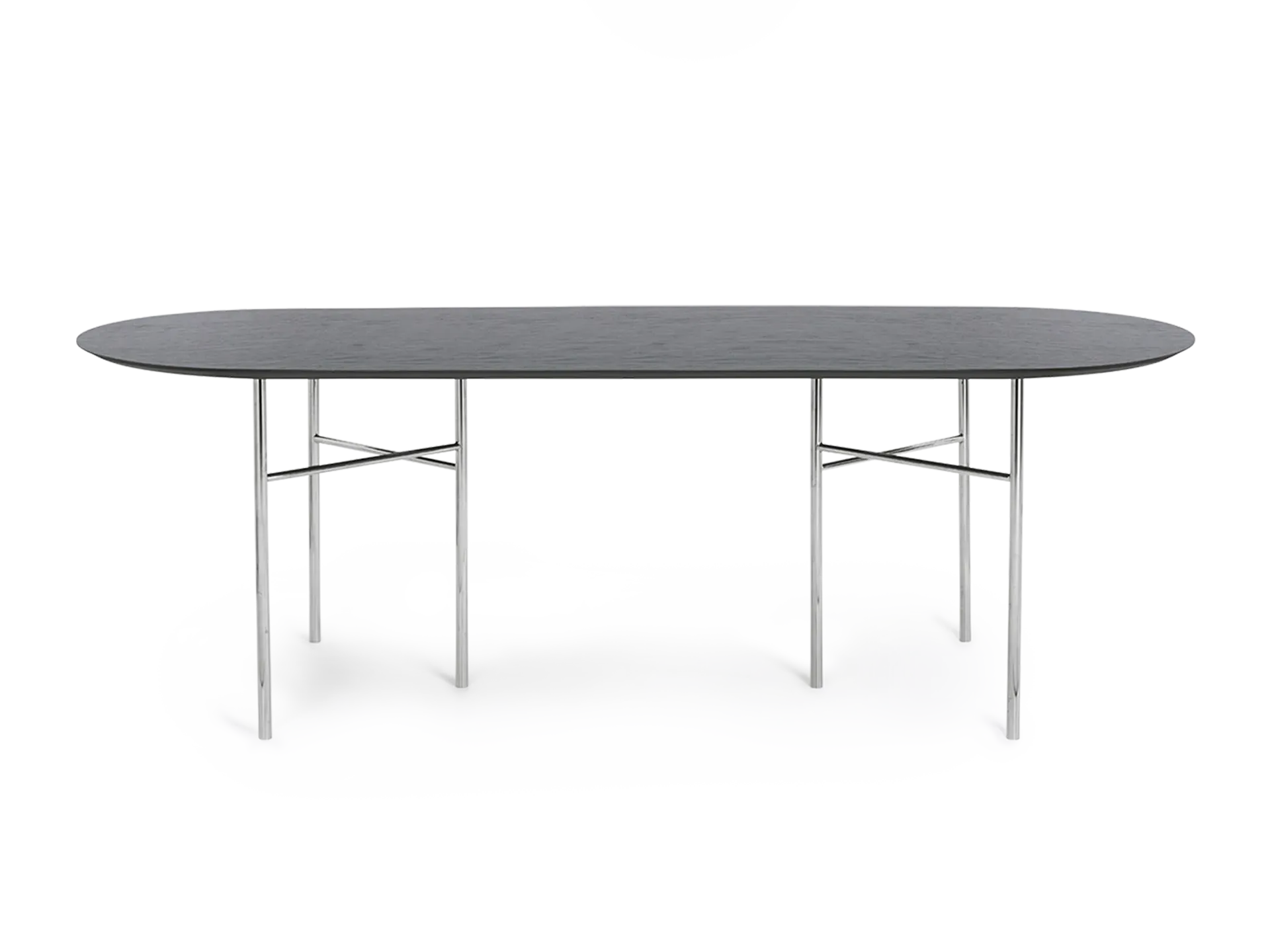 Mingle Oval Table Top - Black Veneer