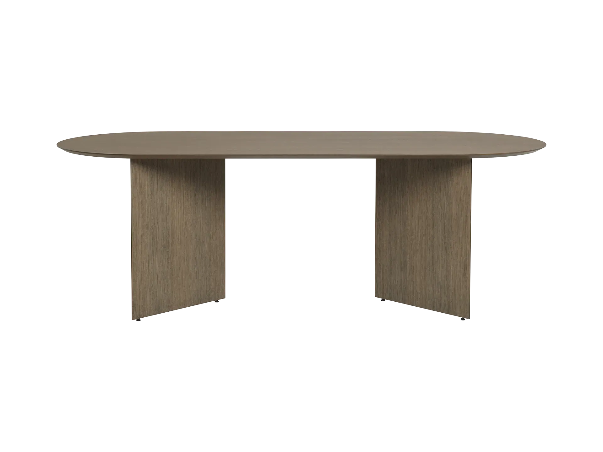 Mingle Oval Table Top - Dark Veneer