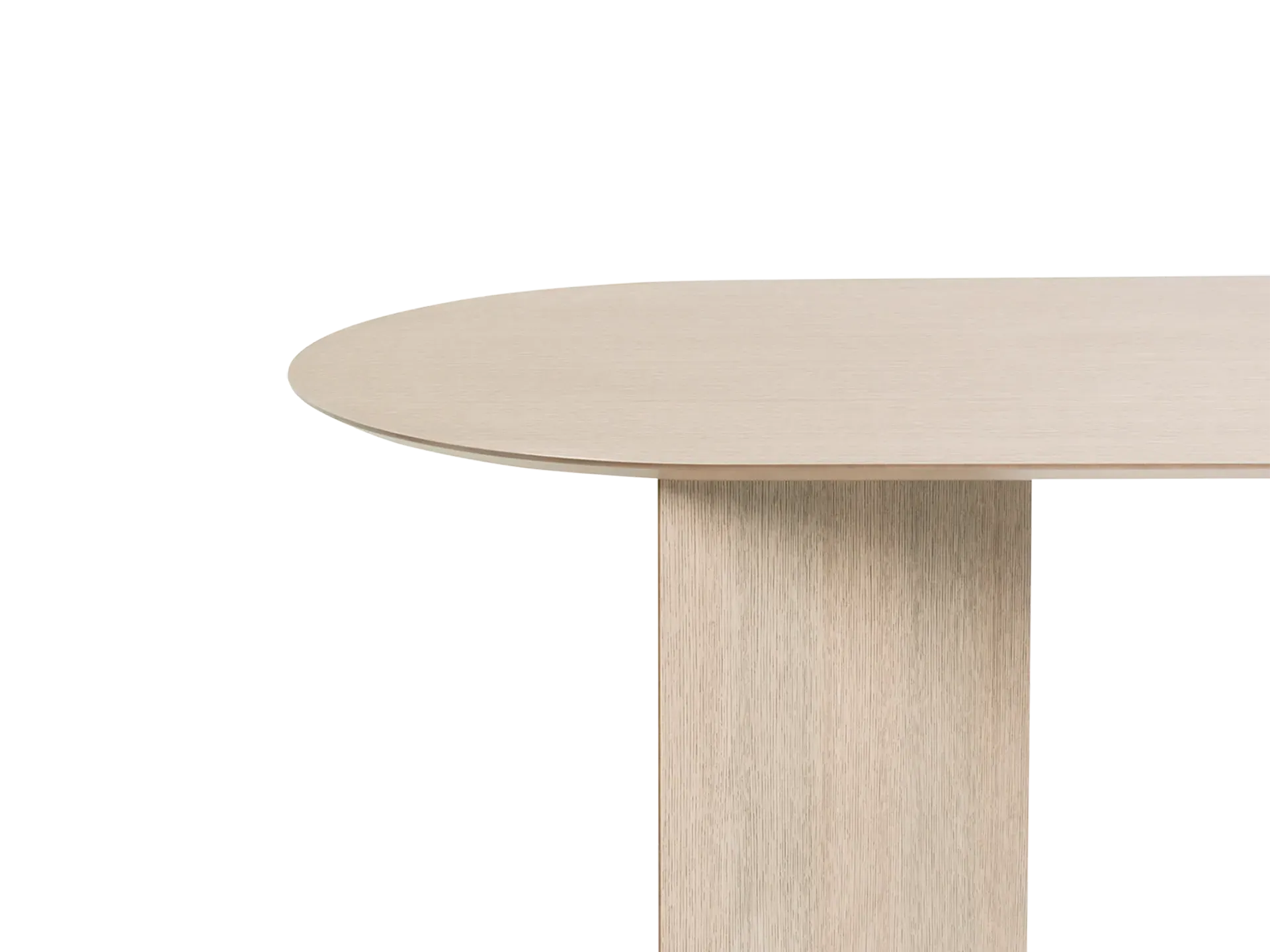 Mingle Oval Table Top - Natural Veneer