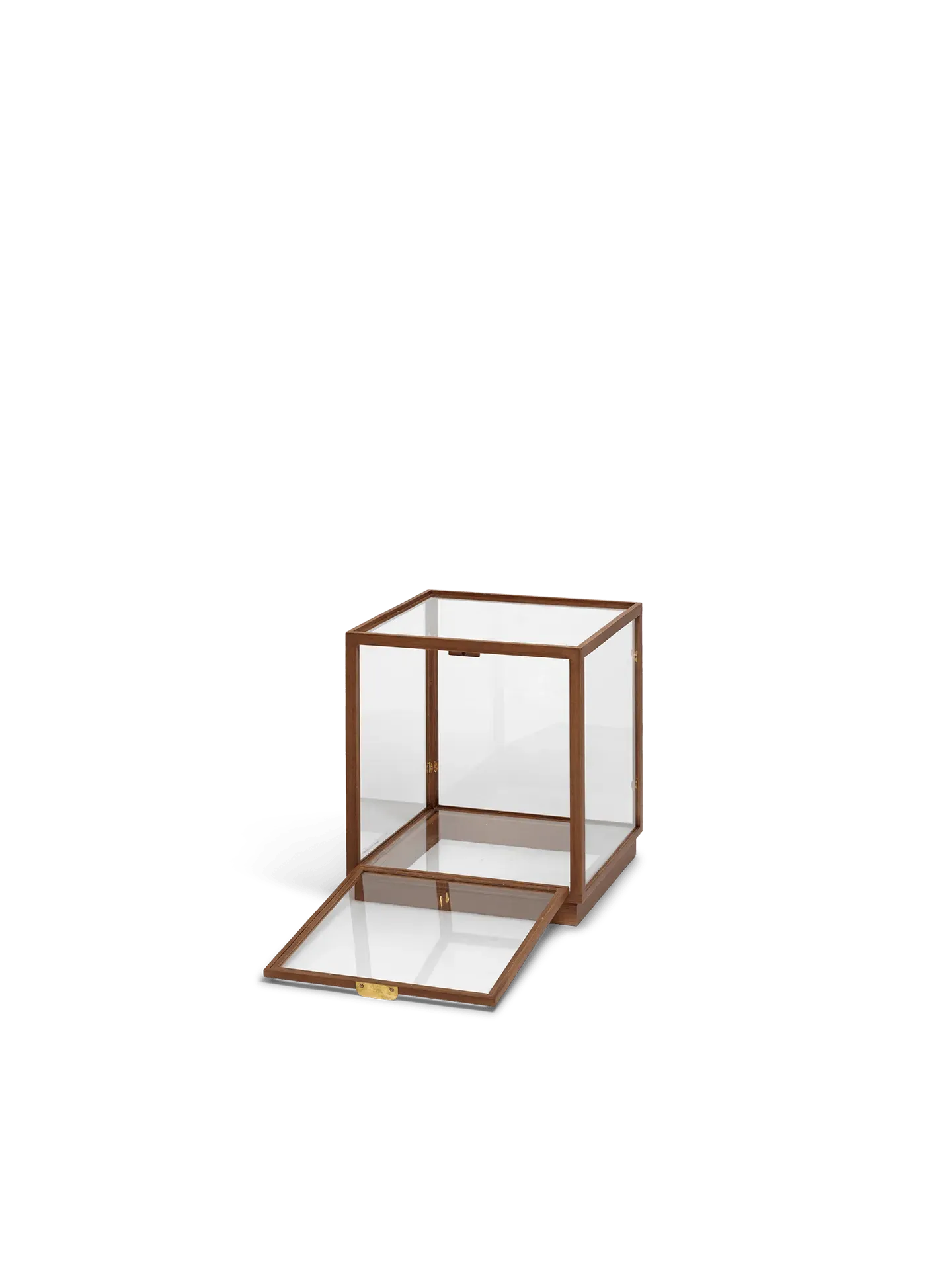 Miru Glass Display Box - Dark Stained Oak