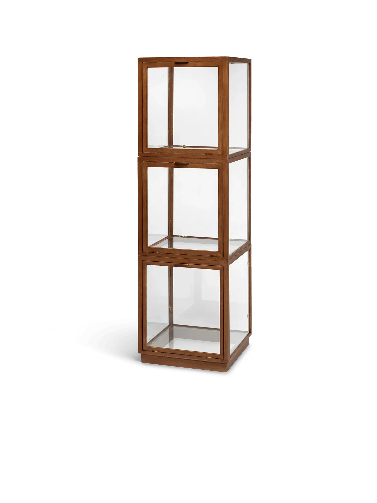 Miru Glass Display Box - Dark Stained Oak