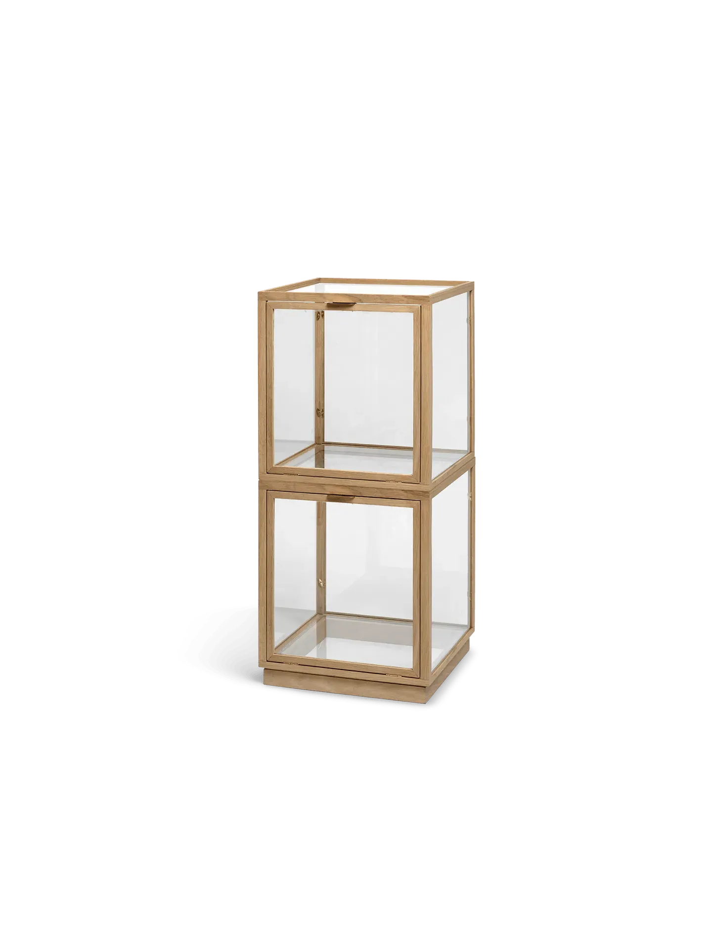 Miru Glass Display Box - Natural Oak