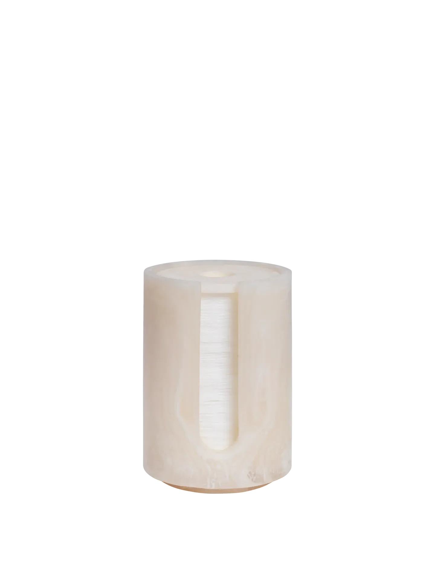 Mist Round Cotton Pad Holder - Pearl, Resin image