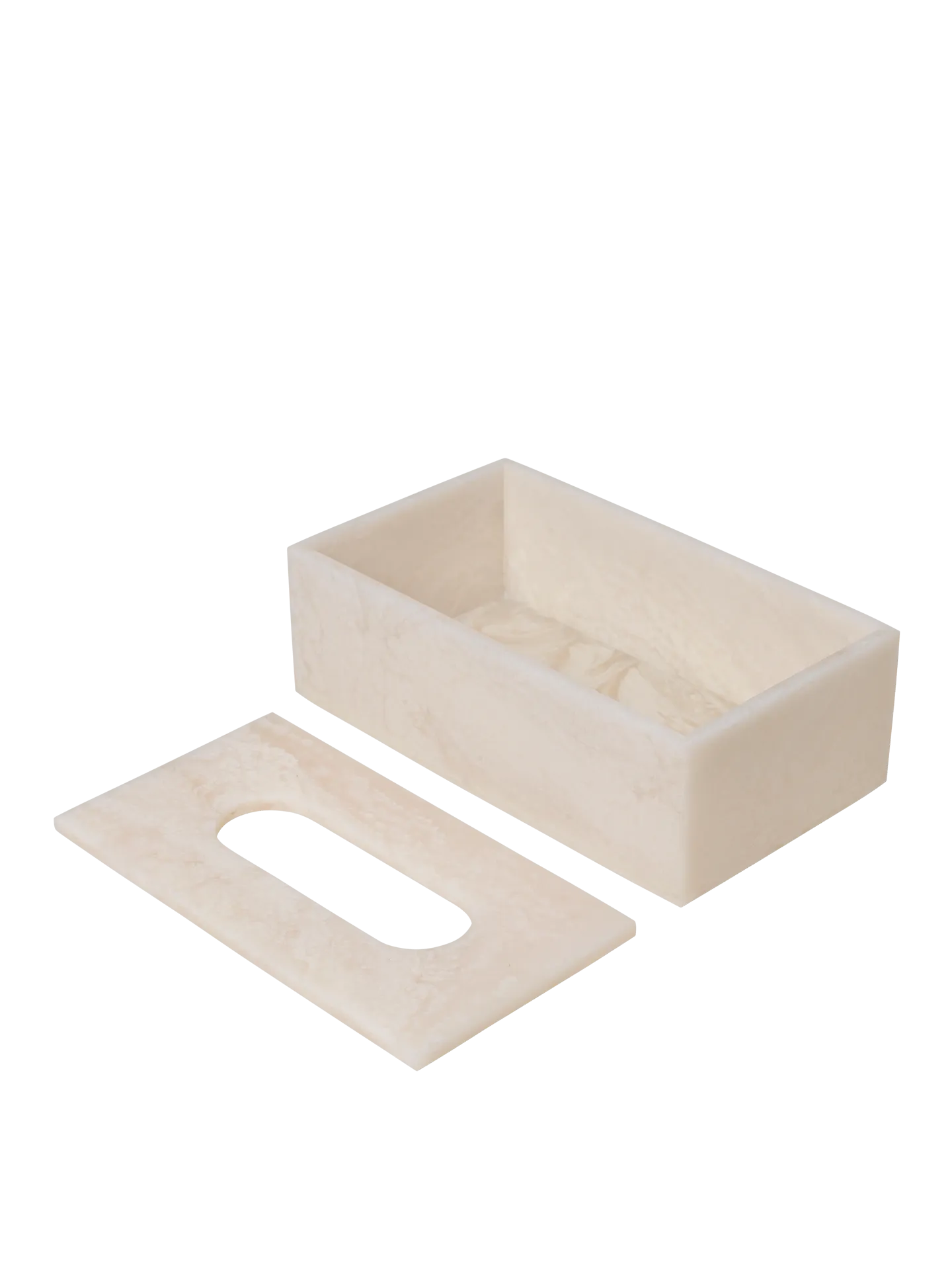 Mist Tissue Box - Pearl
