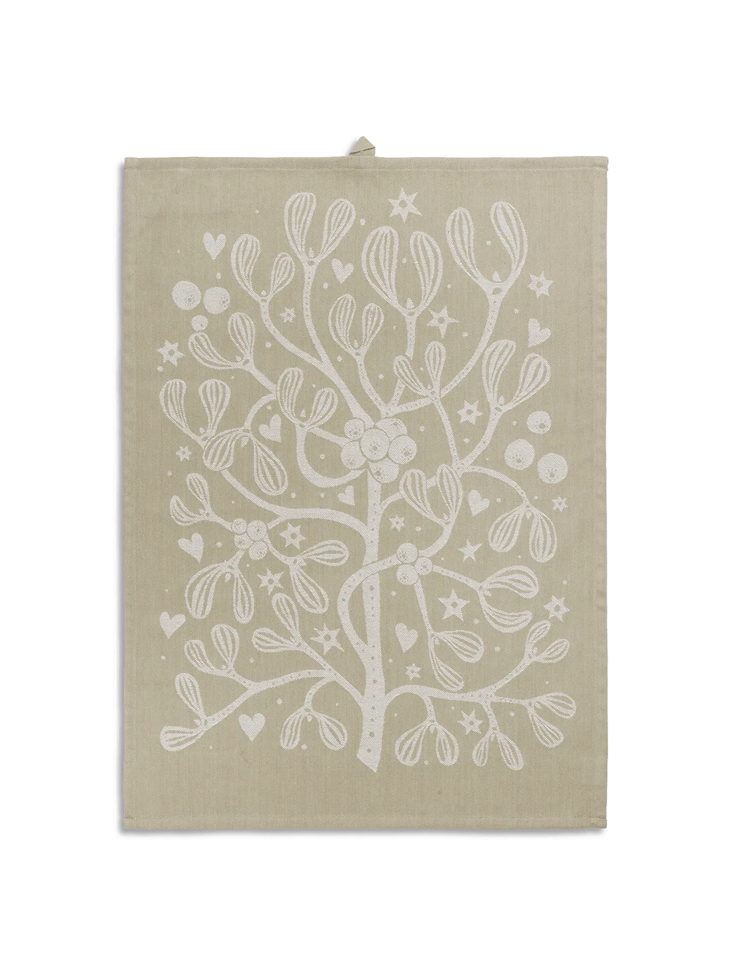 Mistletoe Tea Towel - Sand image