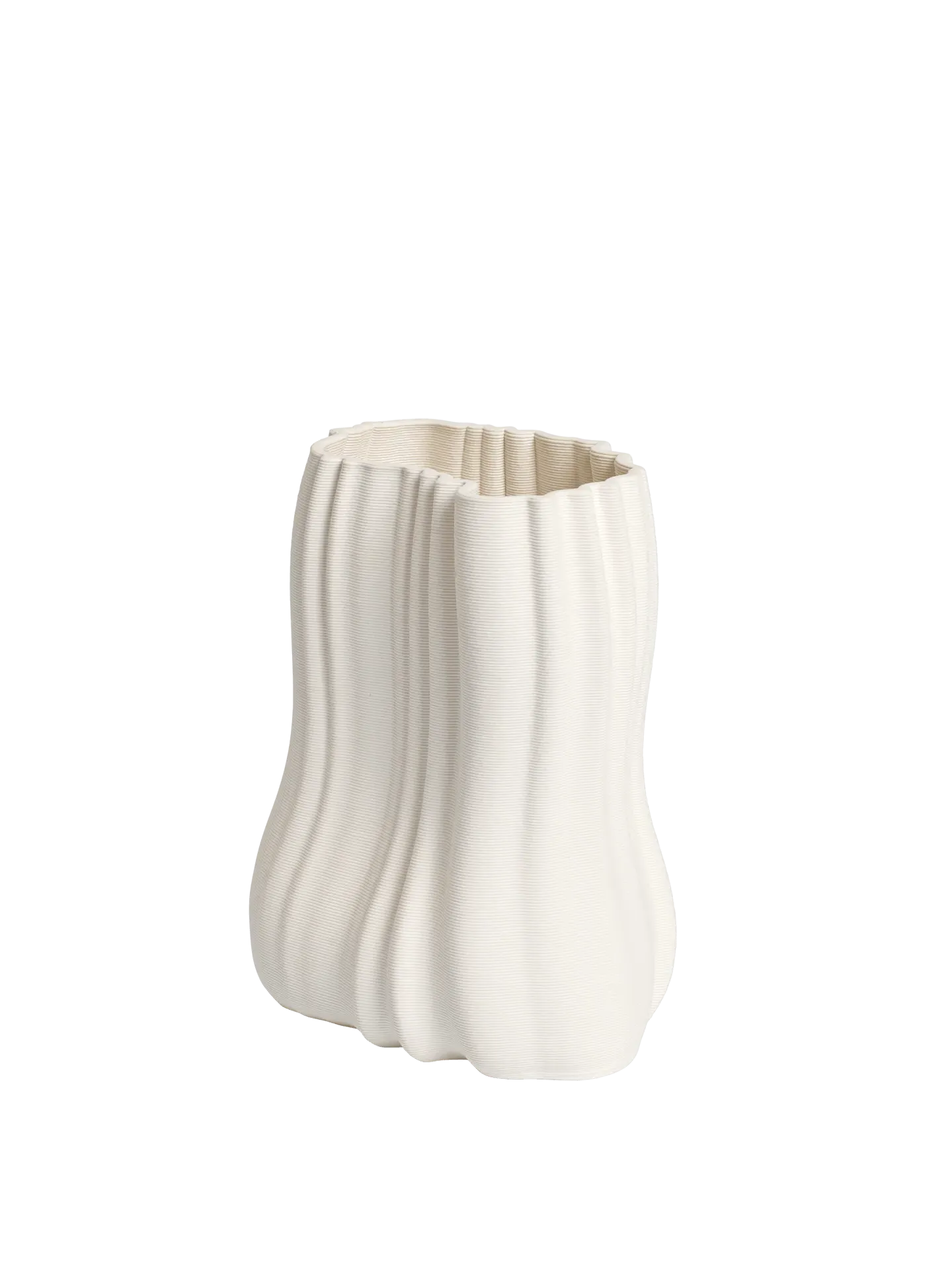 Moire Small Vase - Off-White