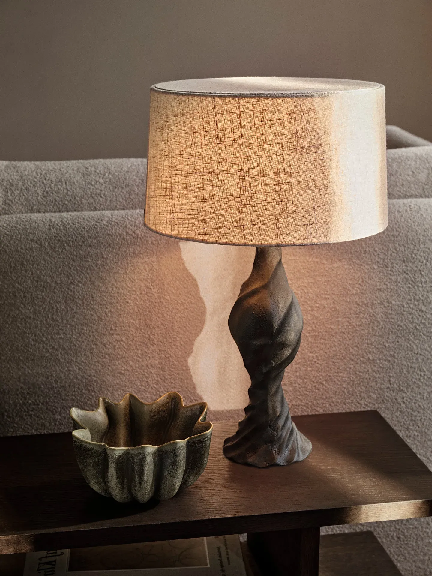 Moltan Lamp Base - Black