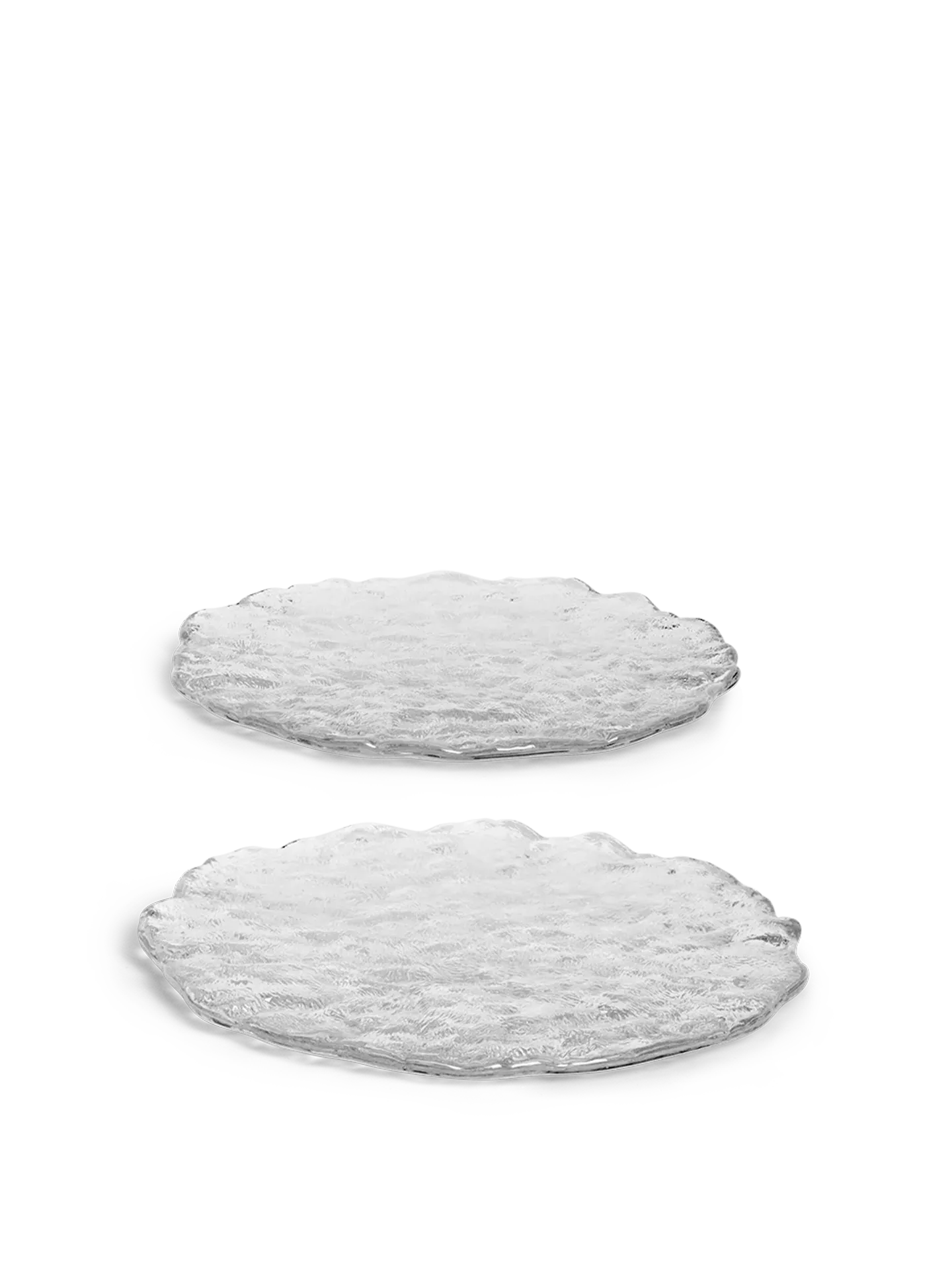 Momento Large Glass Stones Set of 2 - Clear