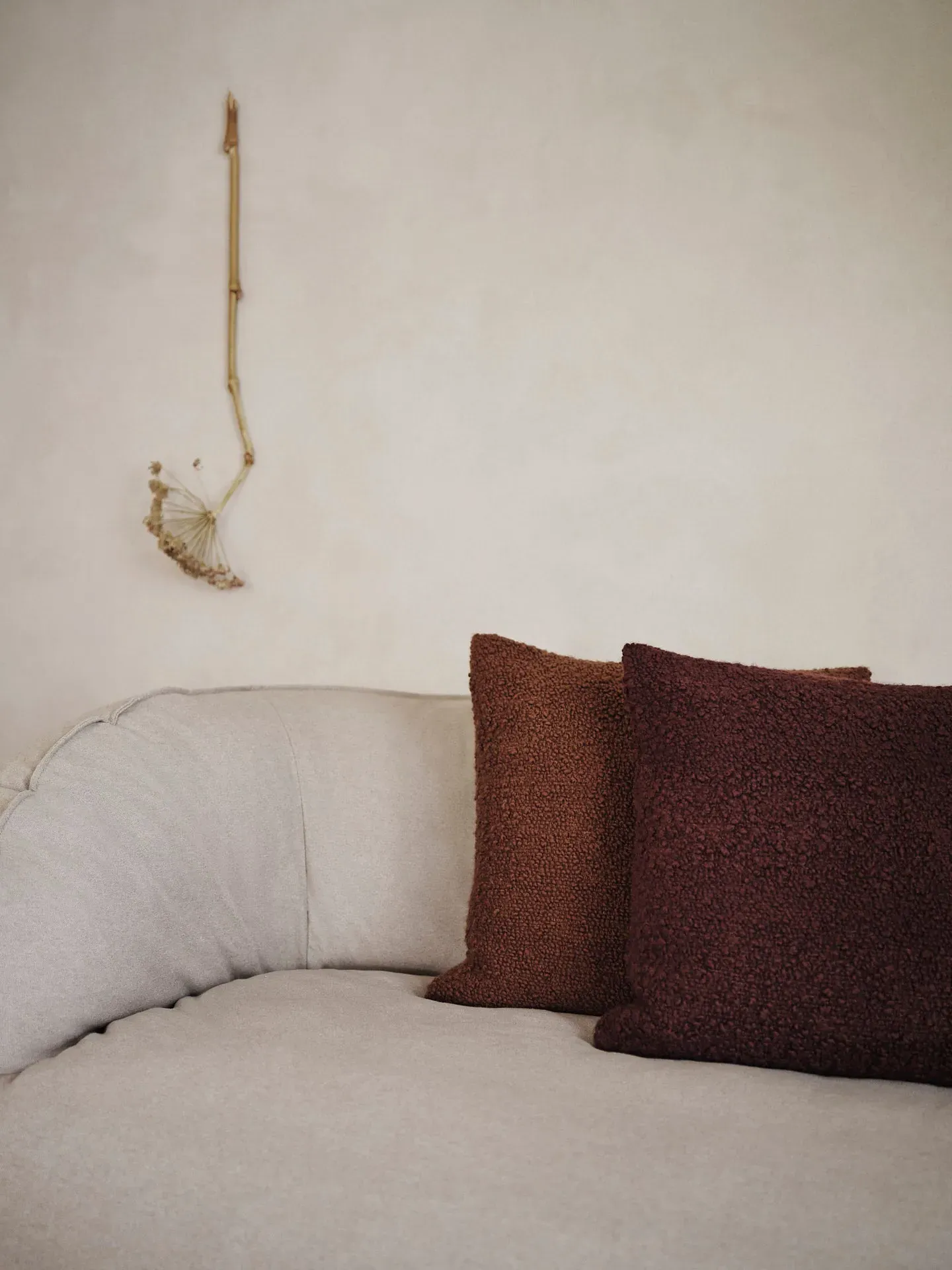 Moor Cushion - Sugar Kelp, Bouclé