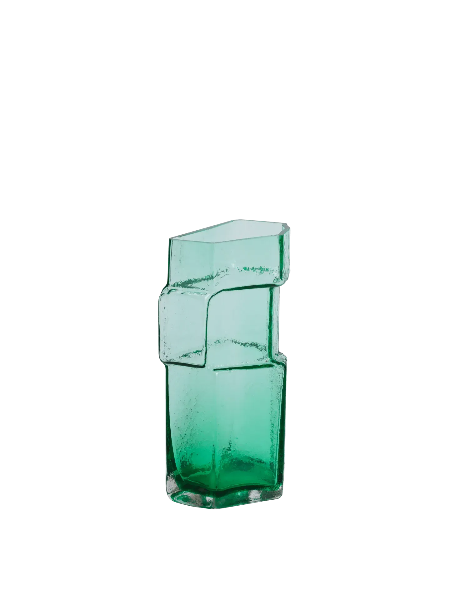 Muro Small Vase - Green, Recycled Glass