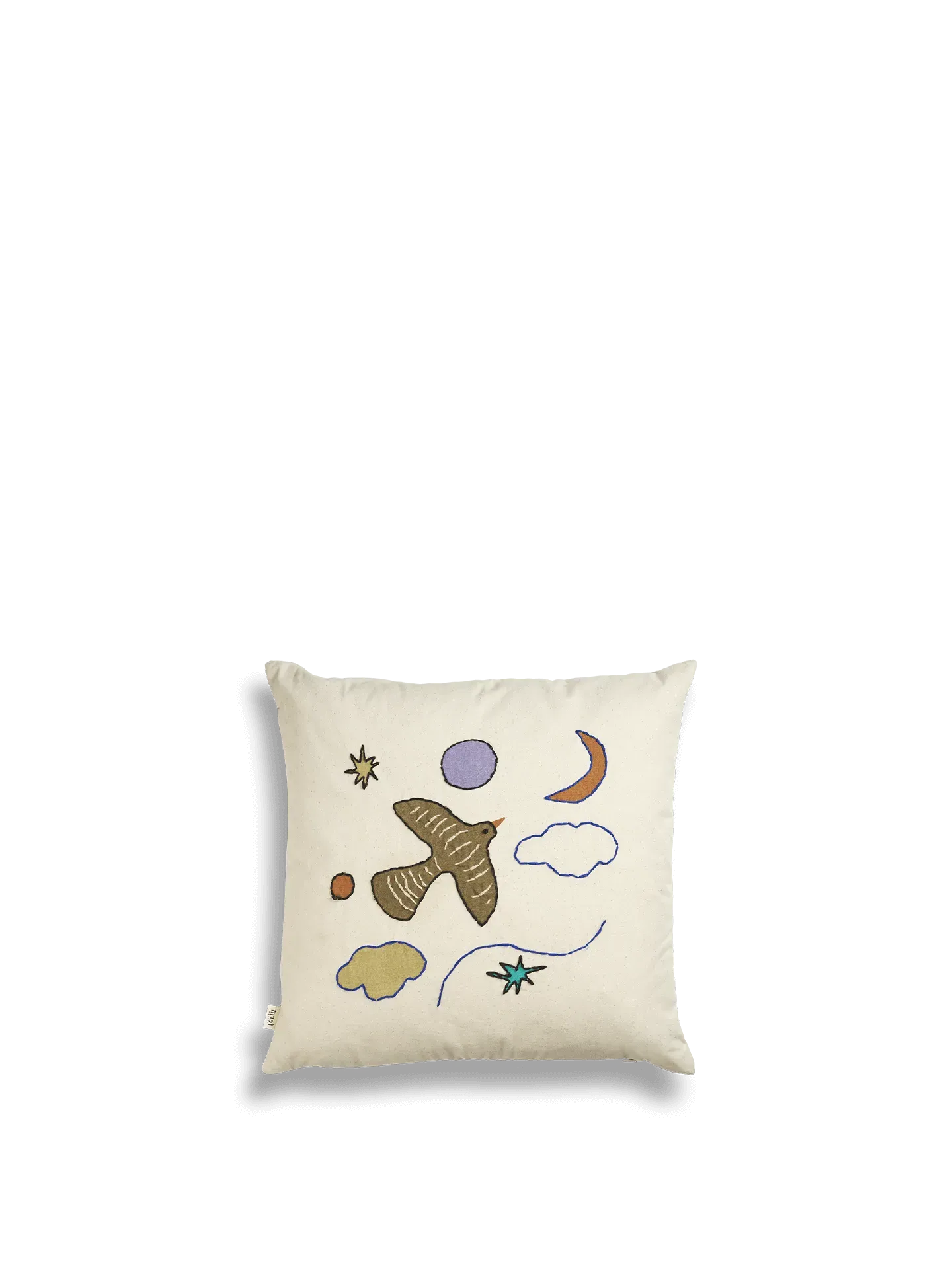 Naive Bird Cushion - Organic Cotton image